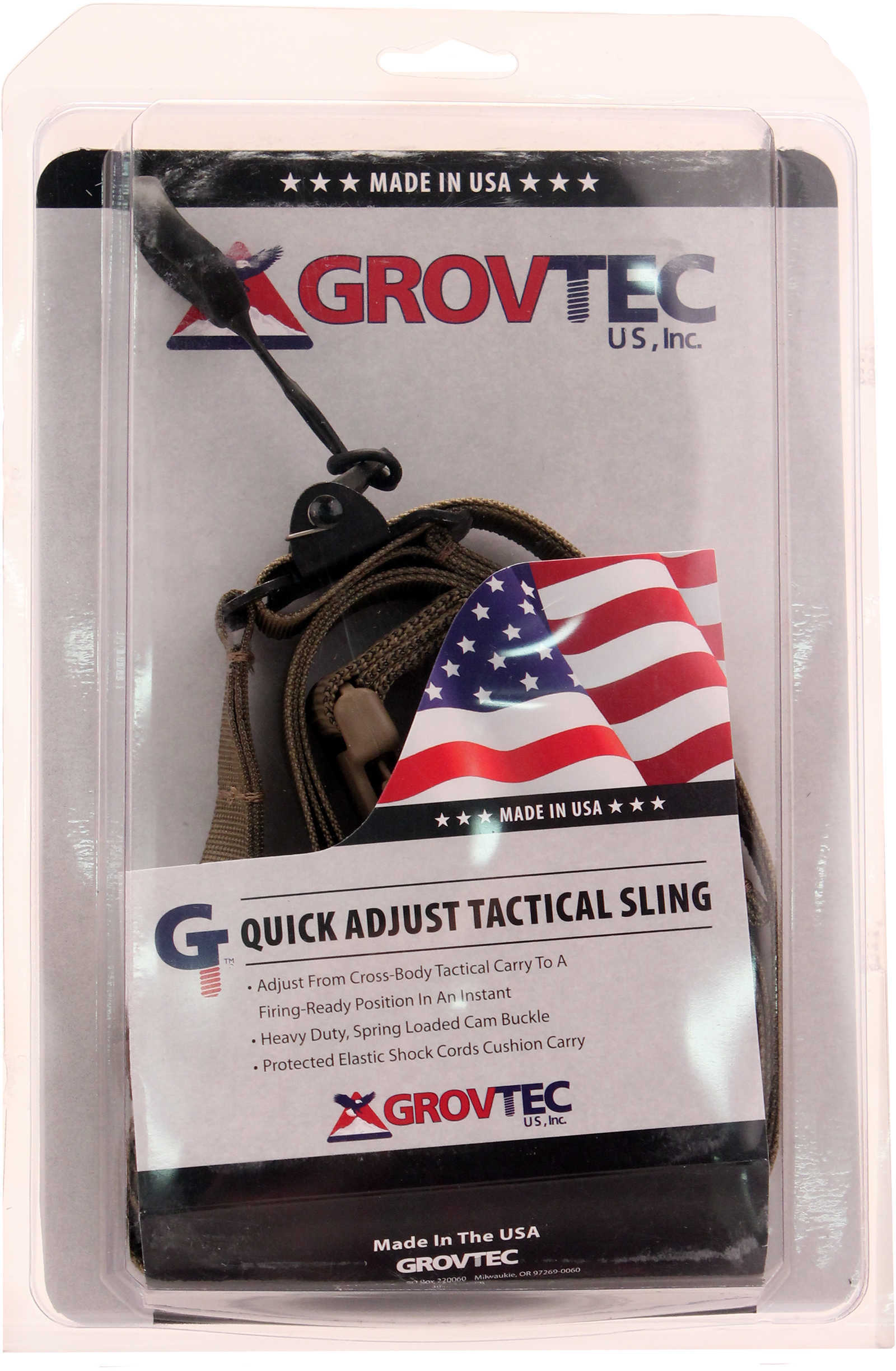 Grovtec USA Inc. Quick Adjust Tactical Sling Tan Md: GTSL65