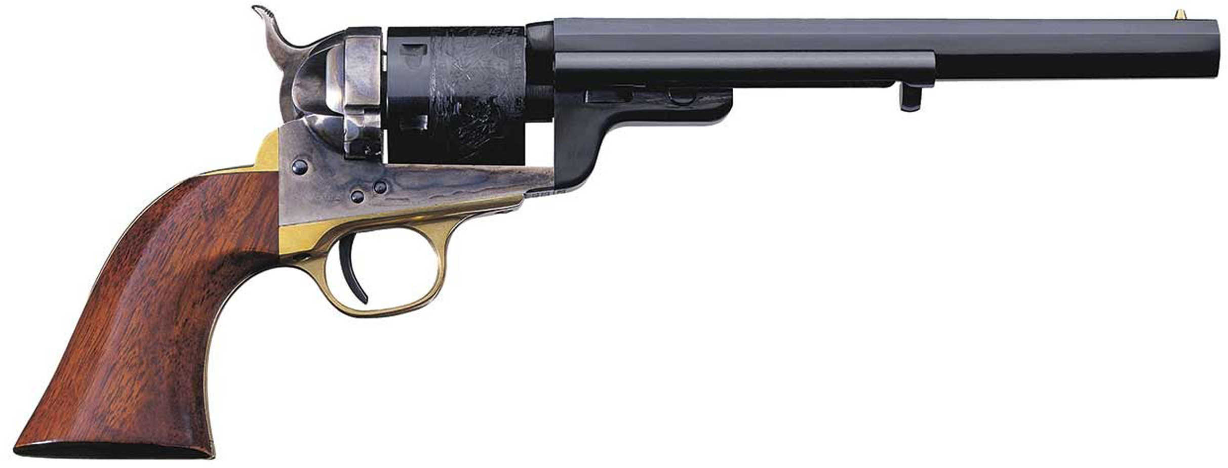 Taylor's & Company 1851 Navy 38 Special Octagonal 4.75" Barrel Brass Trigger Guard 6 Round Revolver
