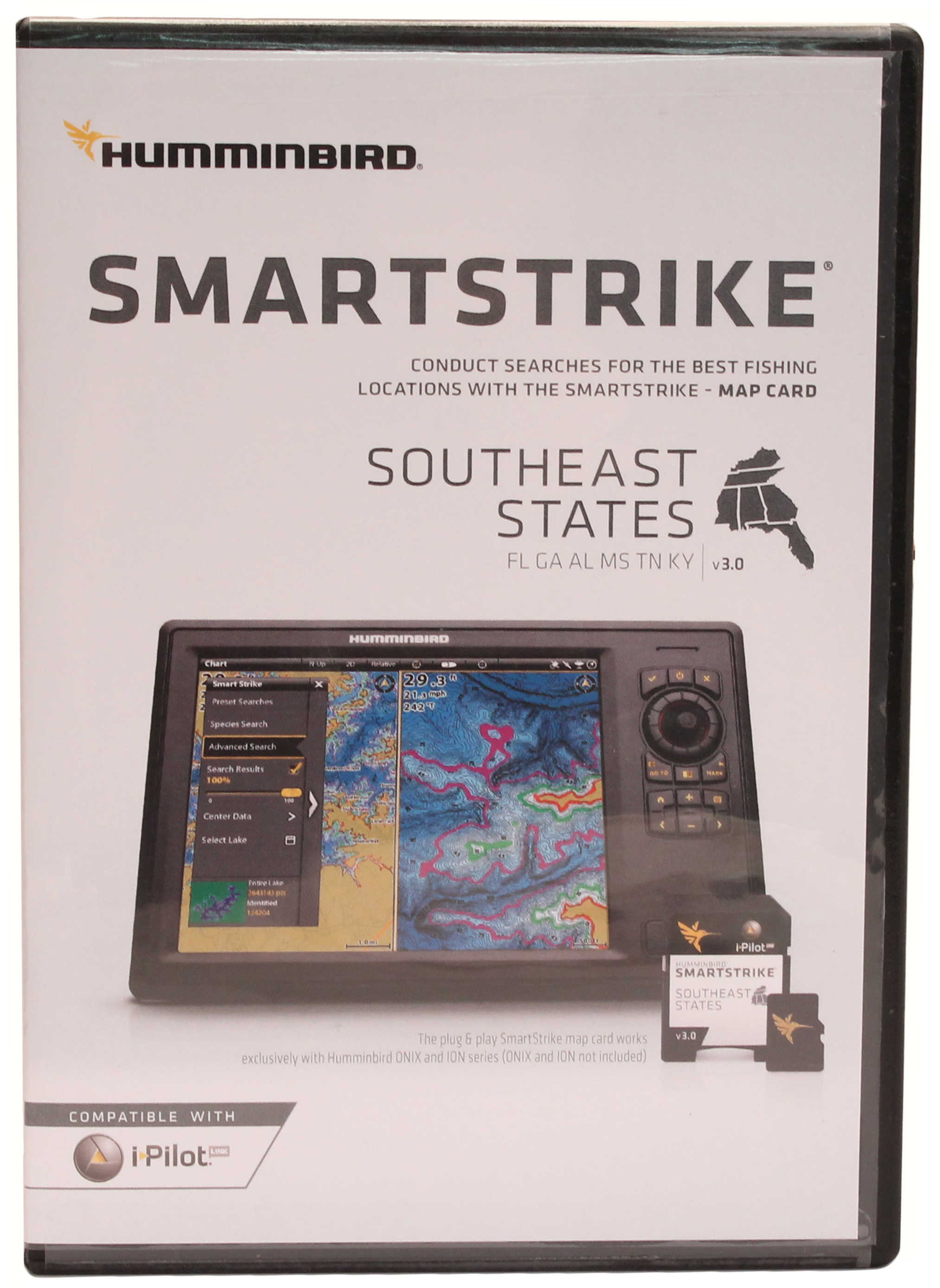 Humminbird Smart Strike Southeast States Software Md: 600039-3