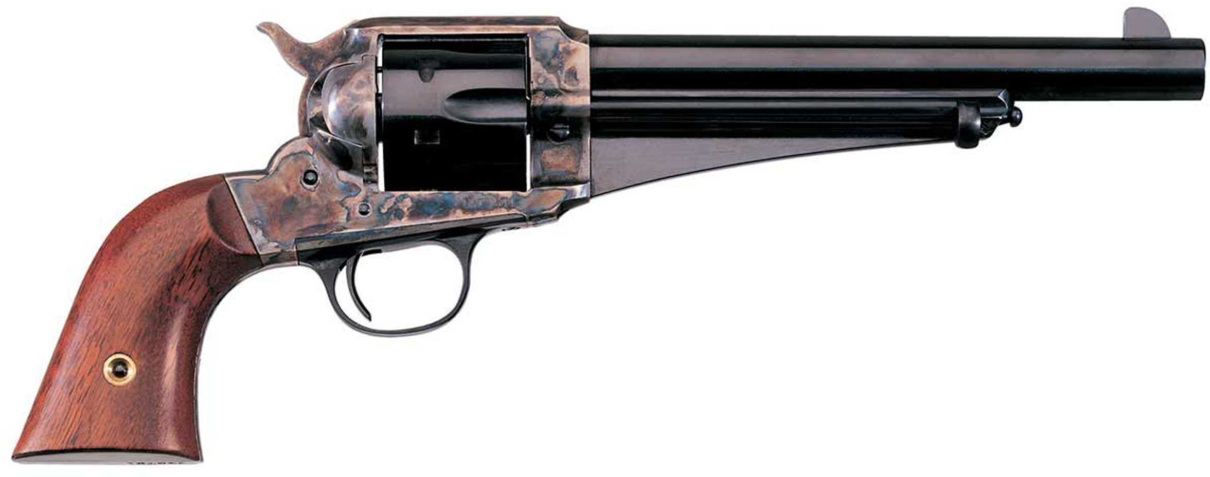 Taylor's & Company 1875 Army Outlaw 45 Colt 7.5" Barrel 6 Round Walnut Grip Blued With Case Hardened Frame Revolver 0151
