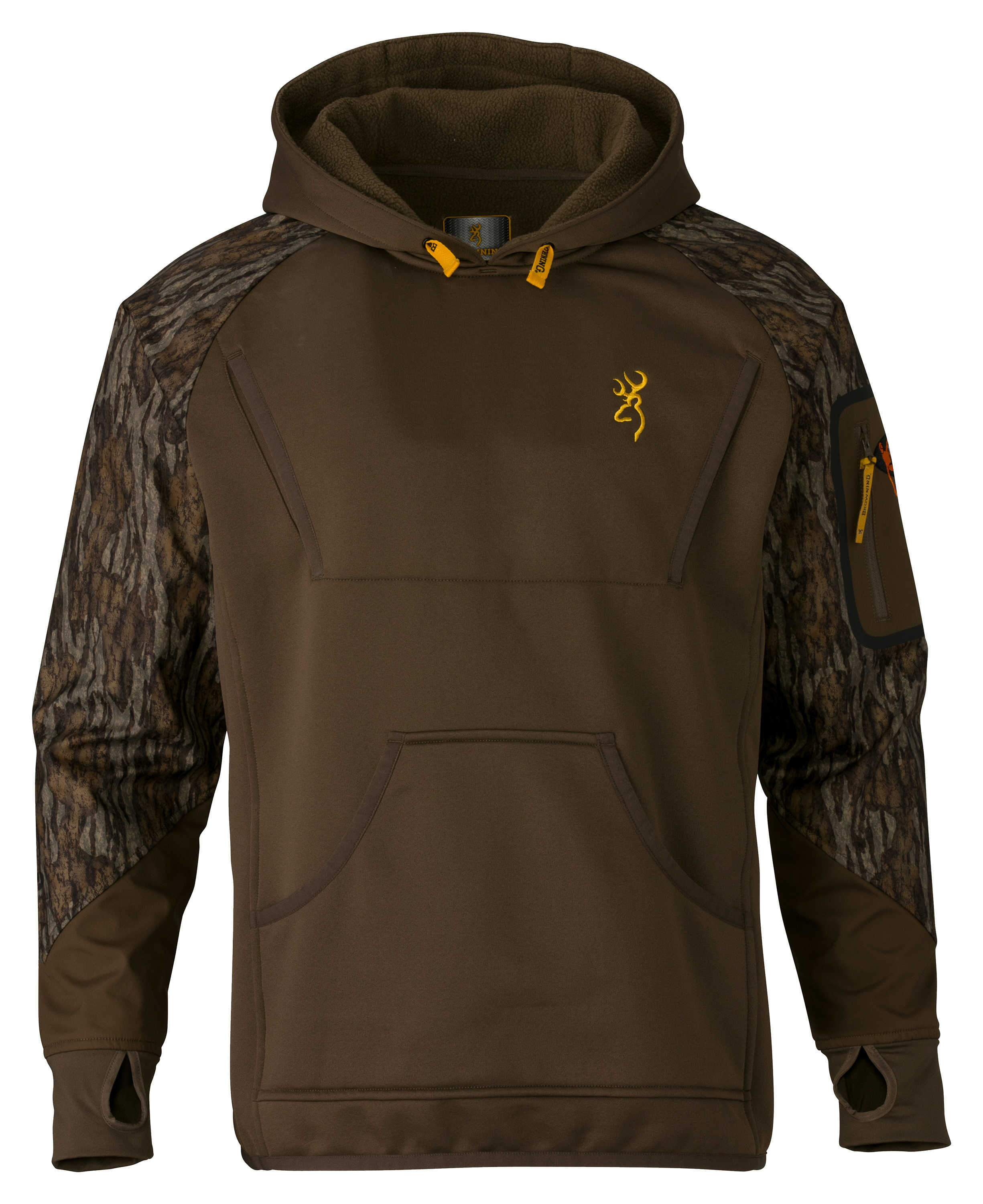 Browning Wicked Wing Timber Fleece Hoodie Mossy Oak Bottomlands, Small Md: 3016281901