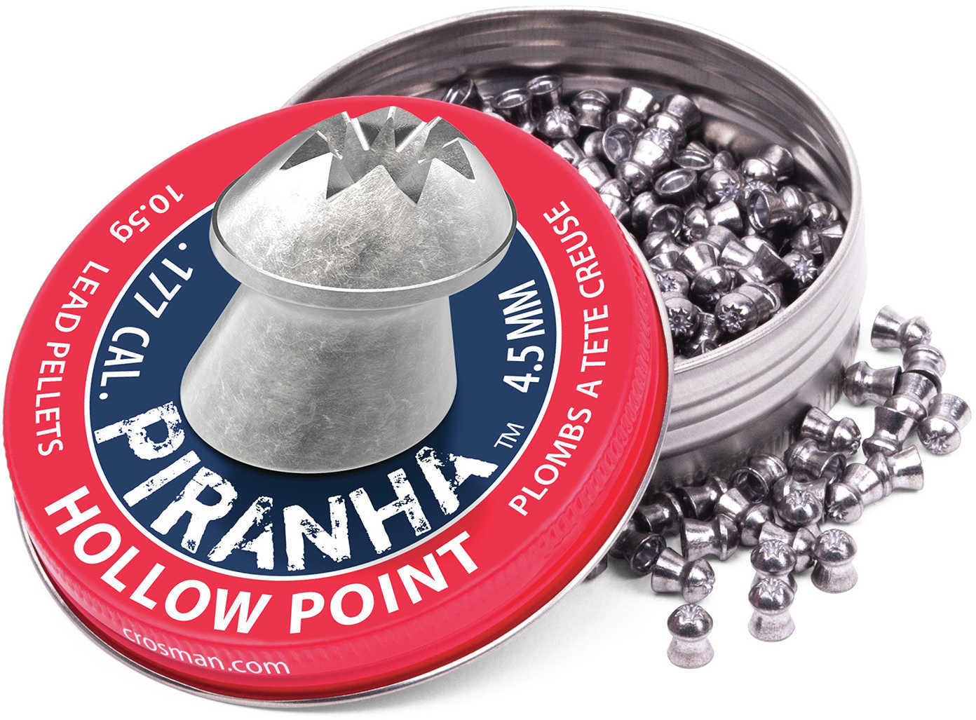 Crosman Premier Piranha HP Pellets .177 Caliber, 10.50gr,, Per 400 Md: LPPH7