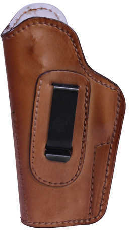 Front Line Frontline IWB Leather Holster with Teflon Lining Jericho/Baby Eagle Polymer, Brown, Right Hand Md: F