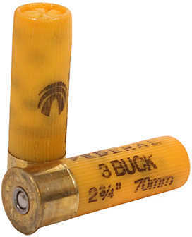 20 Ga Lead-3 Buck Pellets 2-3/4" 5 Rds Federal Shotgun Ammo-img-1