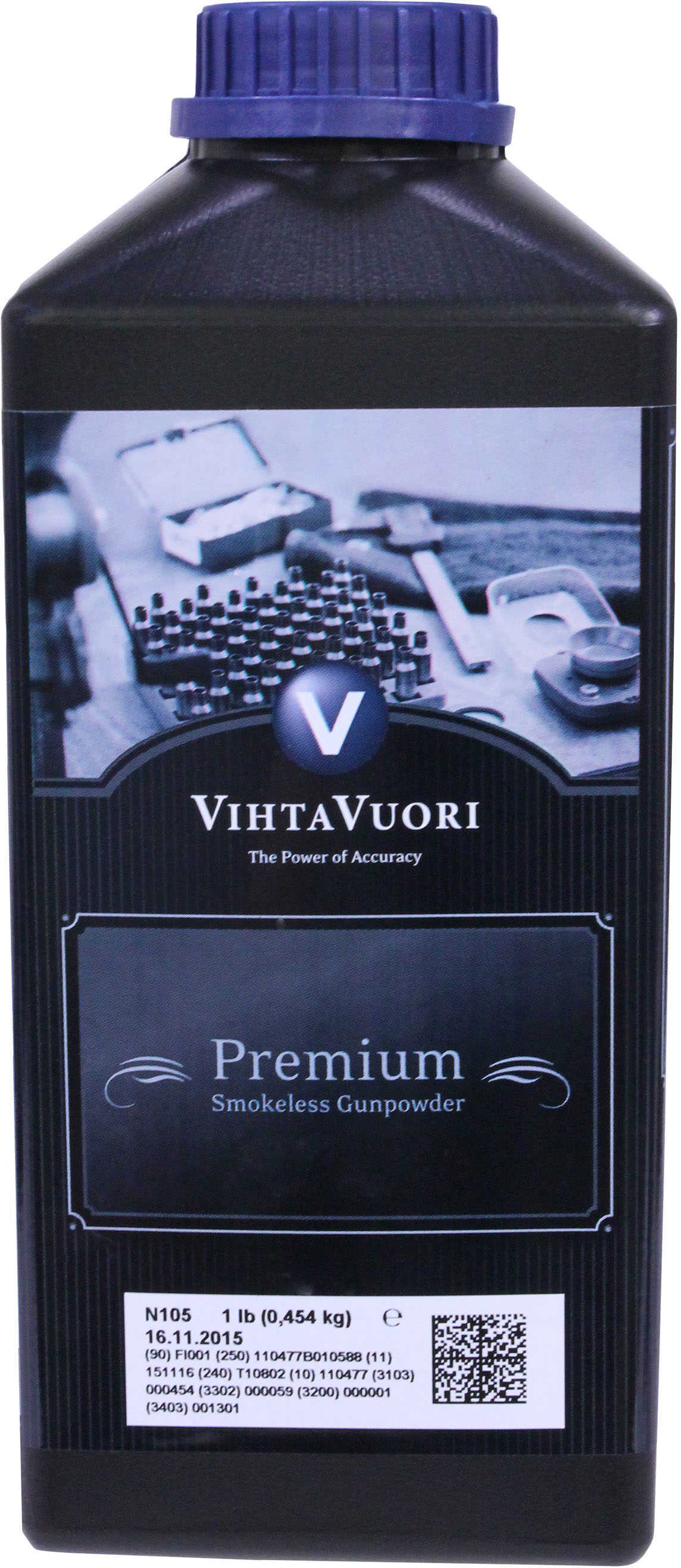 VihtaVouri N105 Smokeless Handgun Powder, 1 lb Container Md: N1051