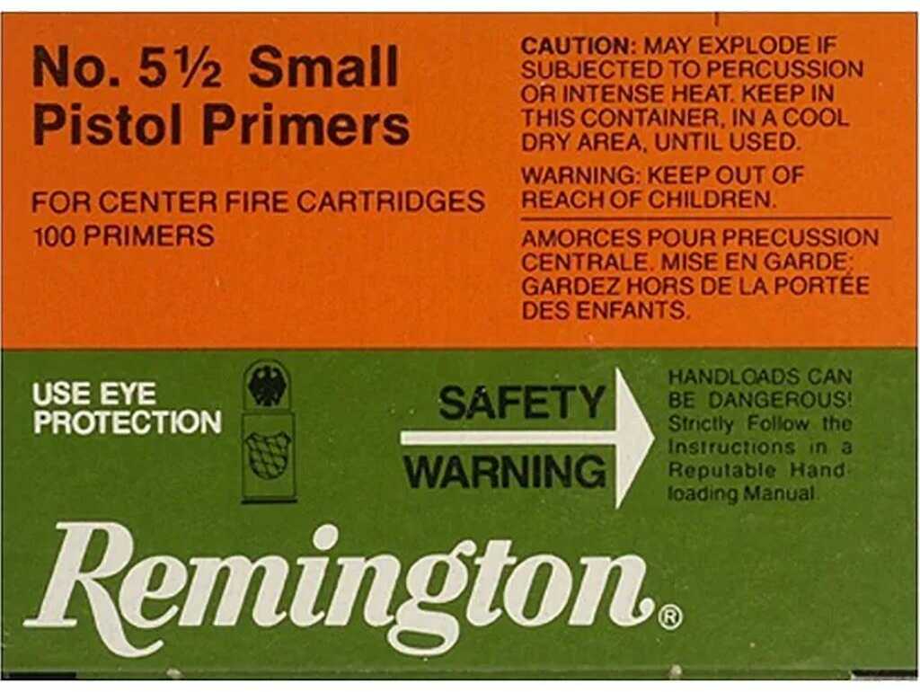 Remington Primers 5-1/2 Small Pistol Magnum per 1000