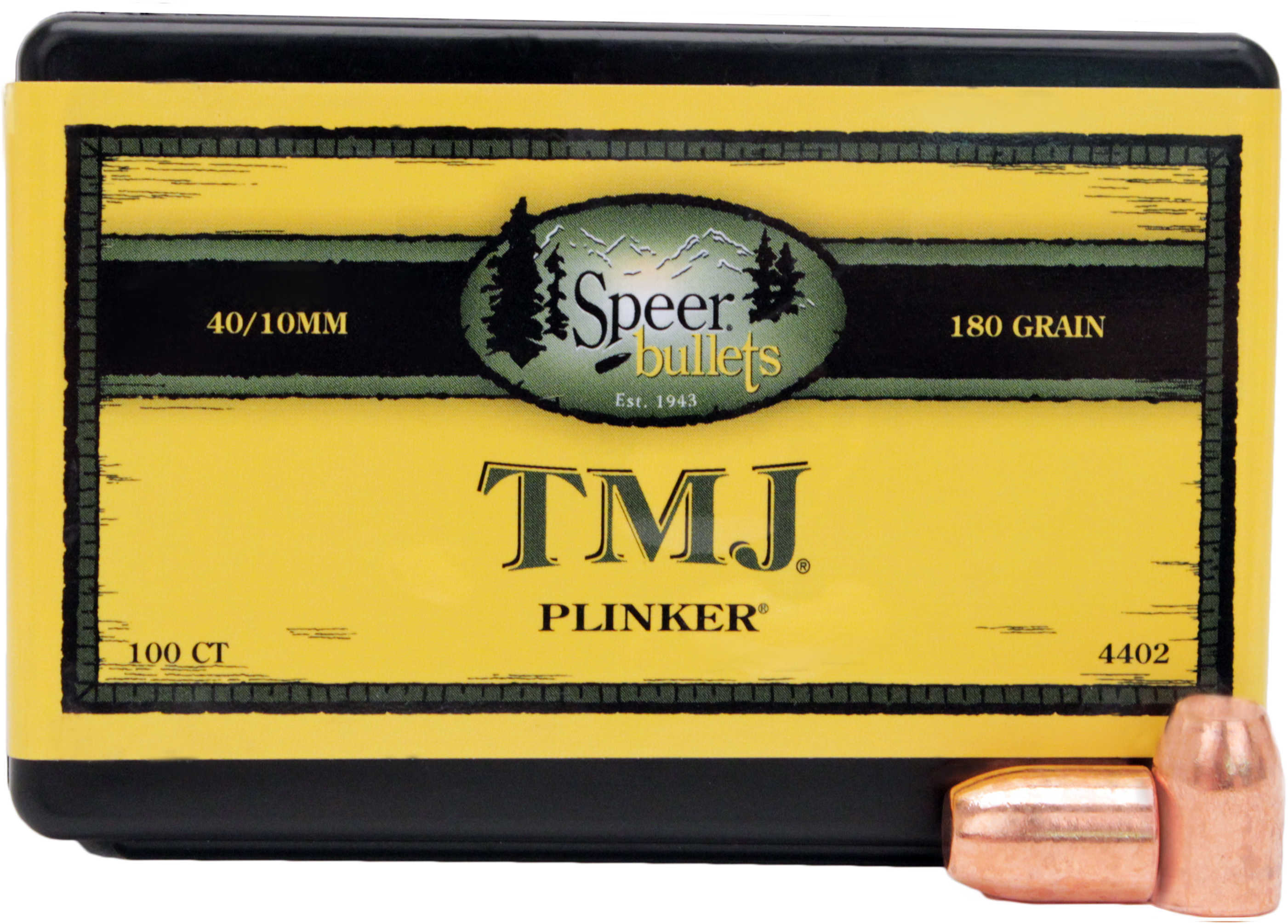 Speer Bullets 40 Caliber (10mm) 180 Grain TMJ Box of 100