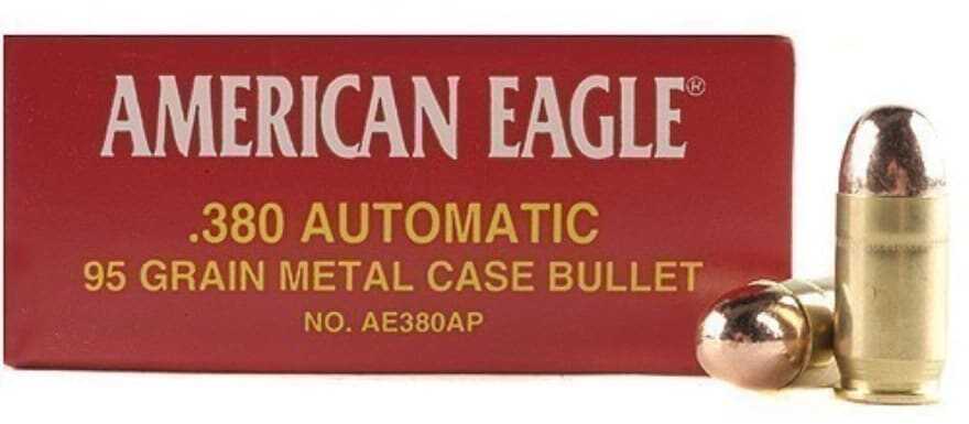 380 ACP 50 Rounds Ammunition Federal Cartridge 95 Grain Full Metal Jacket