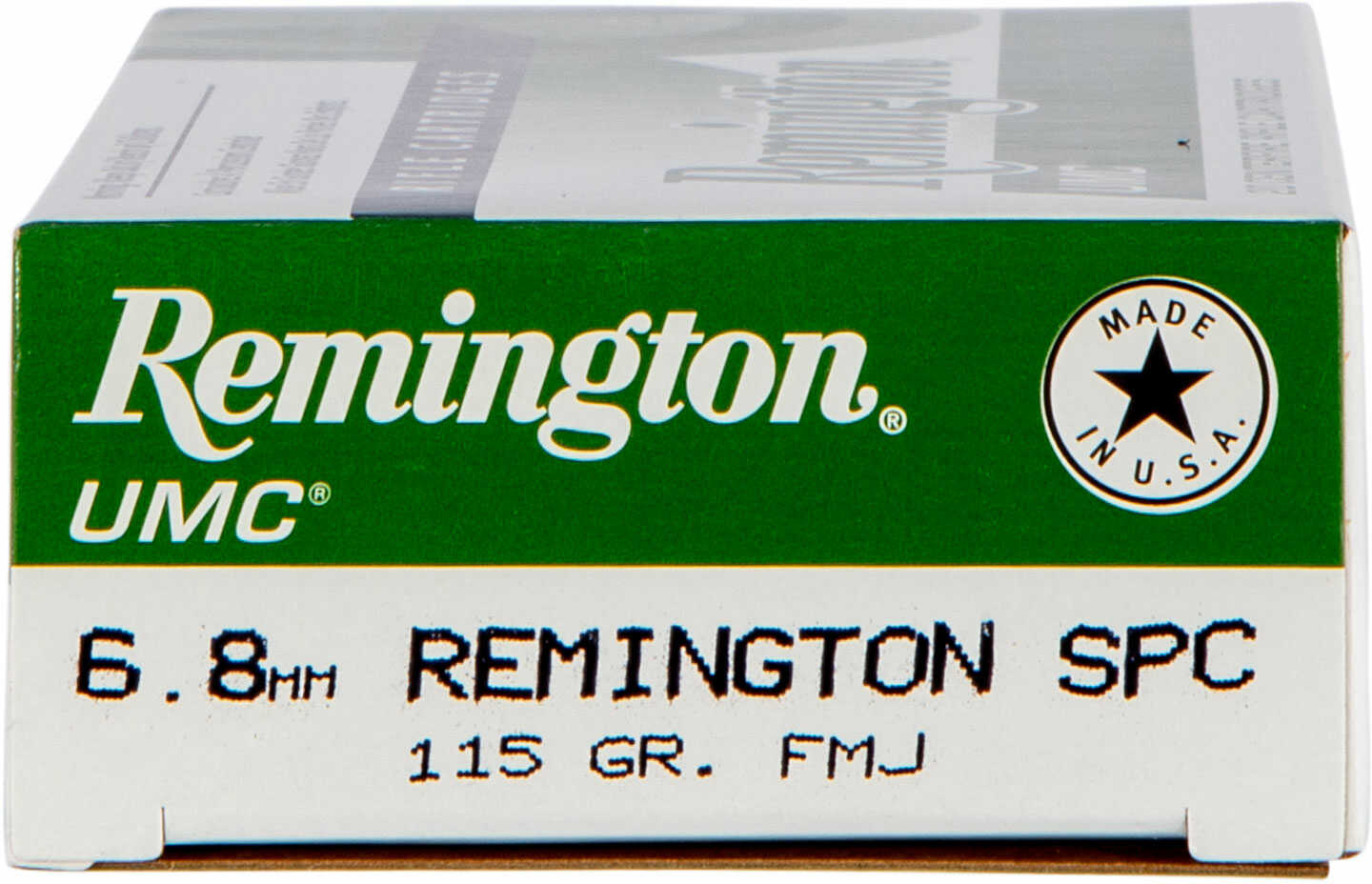 6.8mm SPC 20 Rounds Ammunition Remington 115 Grain Full Metal Jacket
