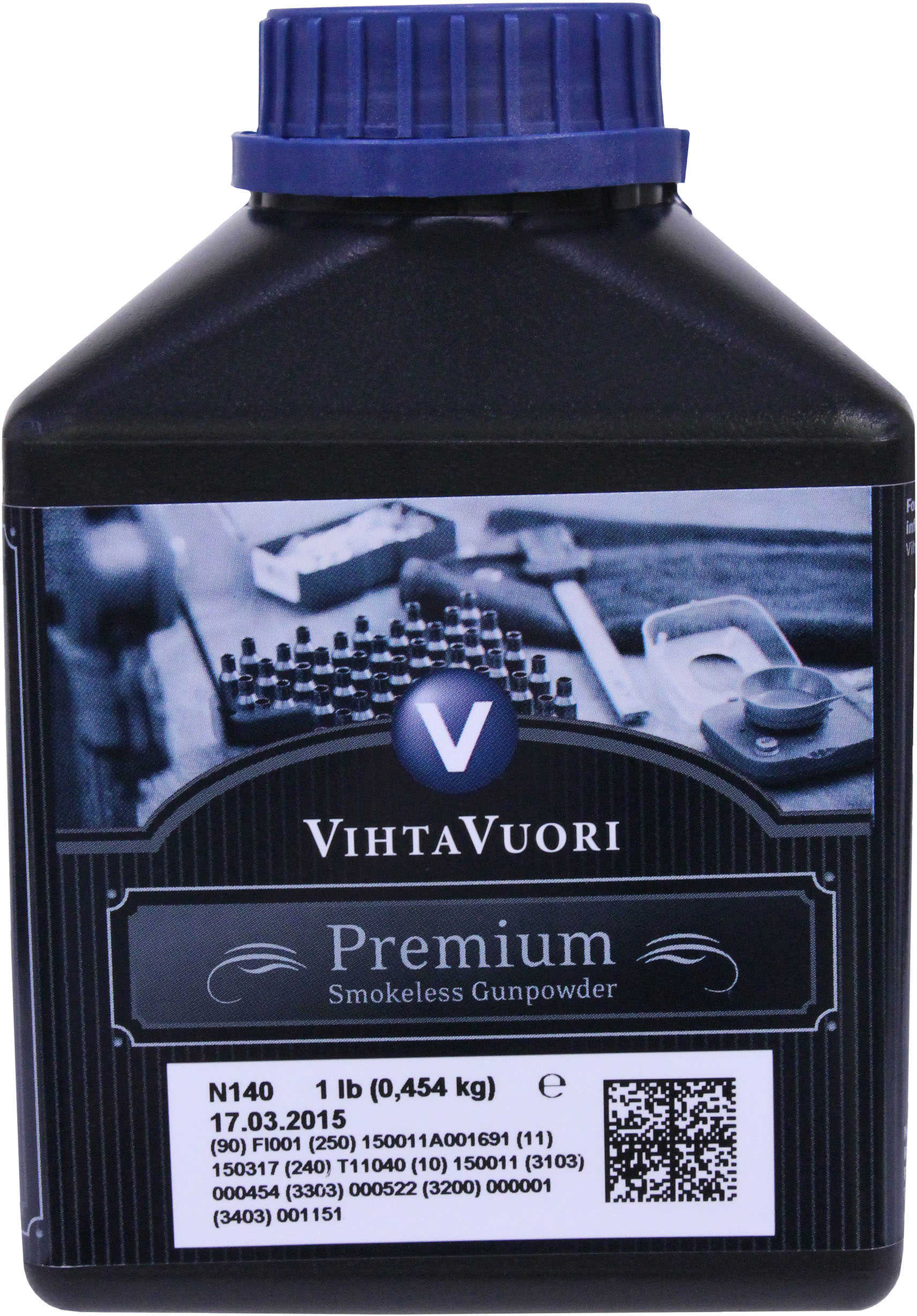 Vihtavuori N140 Smokeless Rifle Powder 1 lb Container Md: N1401