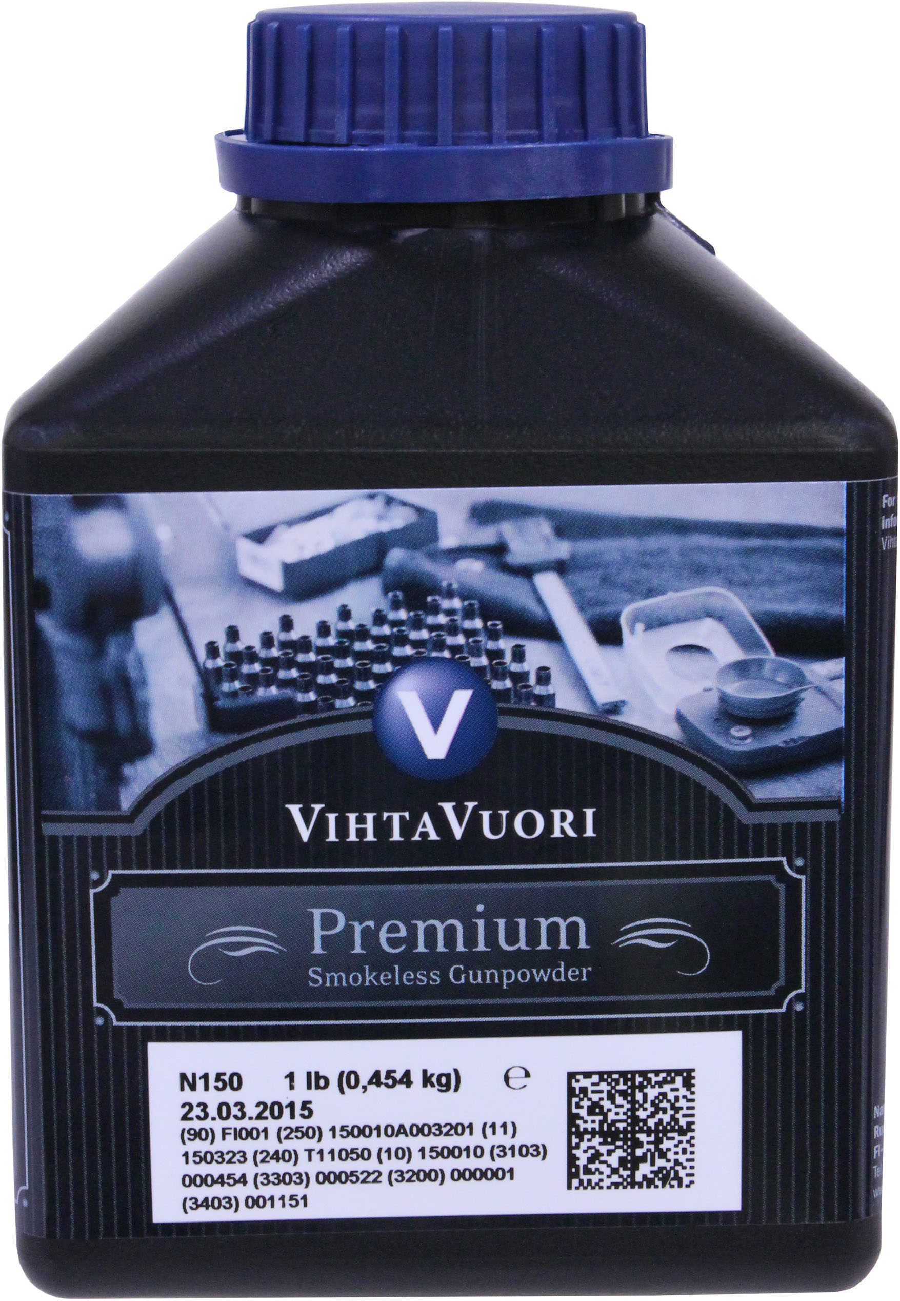 Vihtavuori N150 Smokeless Rifle Powder 1 lb Container Md: N1501