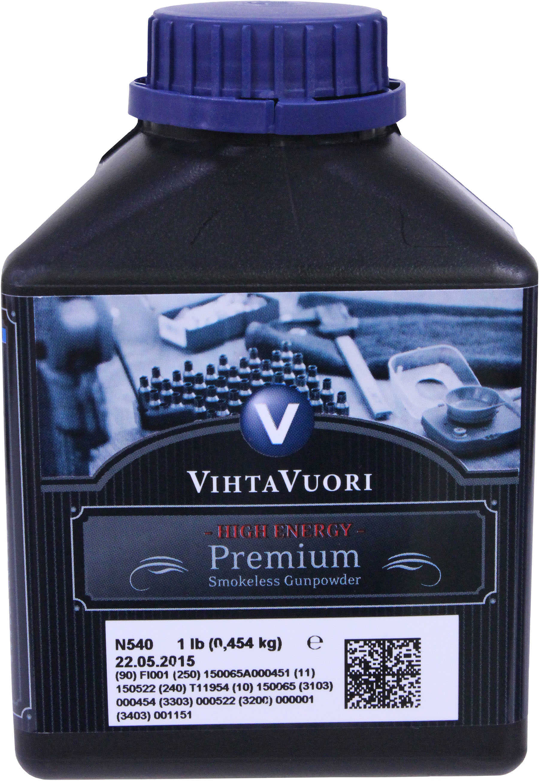 Vihtavuori N540 Smokeless Rifle Powder, 1 lb Container Md: N5401