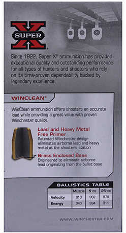 Winchester 45 Automatic 45 Auto, 185gr, WinClean Brass Enclosed Base, (Per 50) WC451