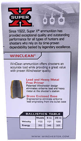 9mm Luger 50 Rounds Ammunition Winchester 124 Grain Soft Point