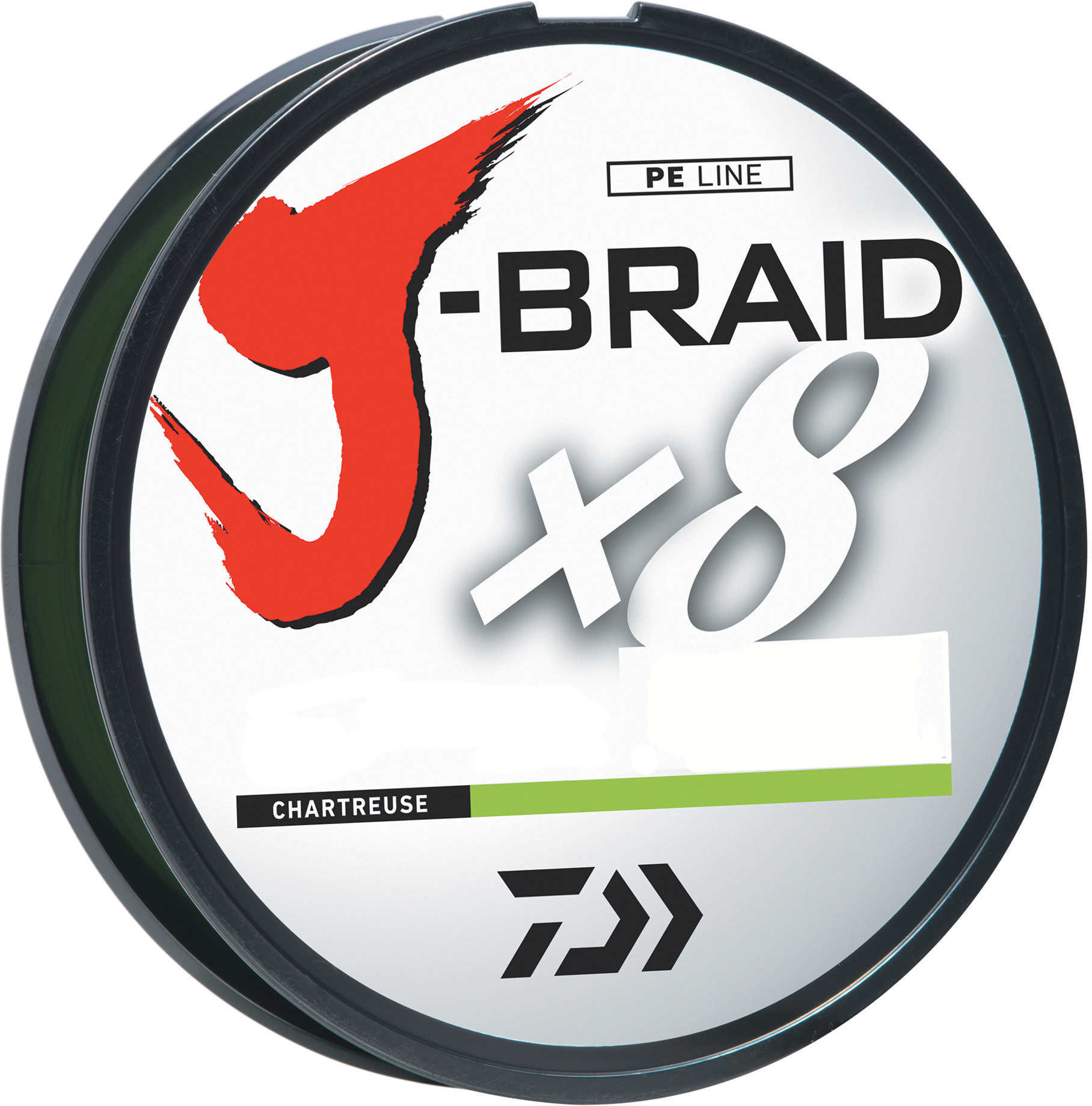 Daiwa J-Braid Braided Line, 15 lbs Tested 165 Yards /150m Filler Spool, Chartreuse Md: JB8U15-150CH