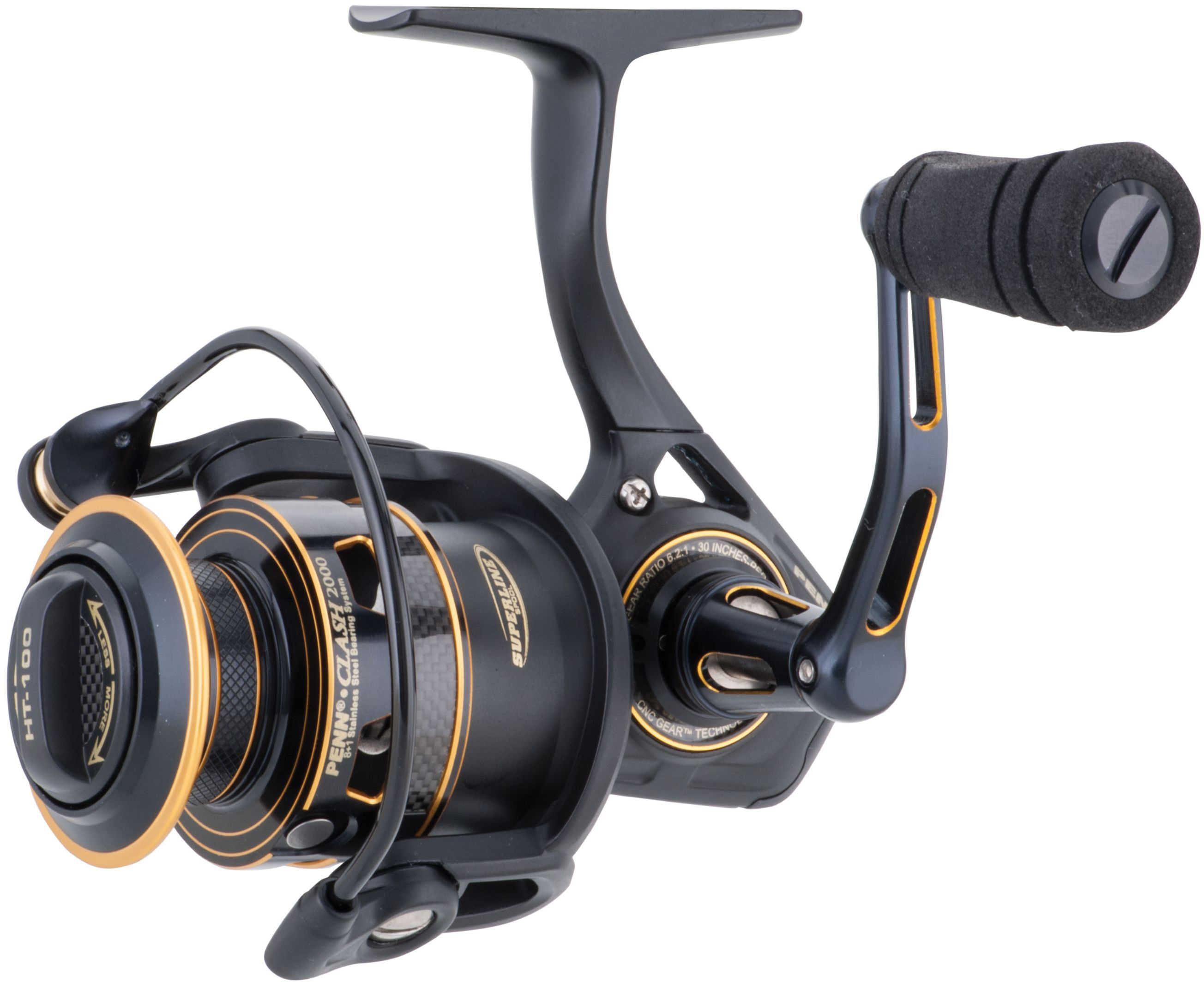 Penn Clash Spinning Reel 6000 5.6:1 Gear Ratio 9 Bearings 25 lb Max Drag Ambidextrous Boxed Md: 1366