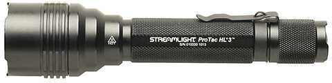 Streamlight HL 3 Pro-Tac Flashlight C4 LED 1 100 Lumens Includes 3 Lithium Batteries Nylon Holster Black Finish 88047