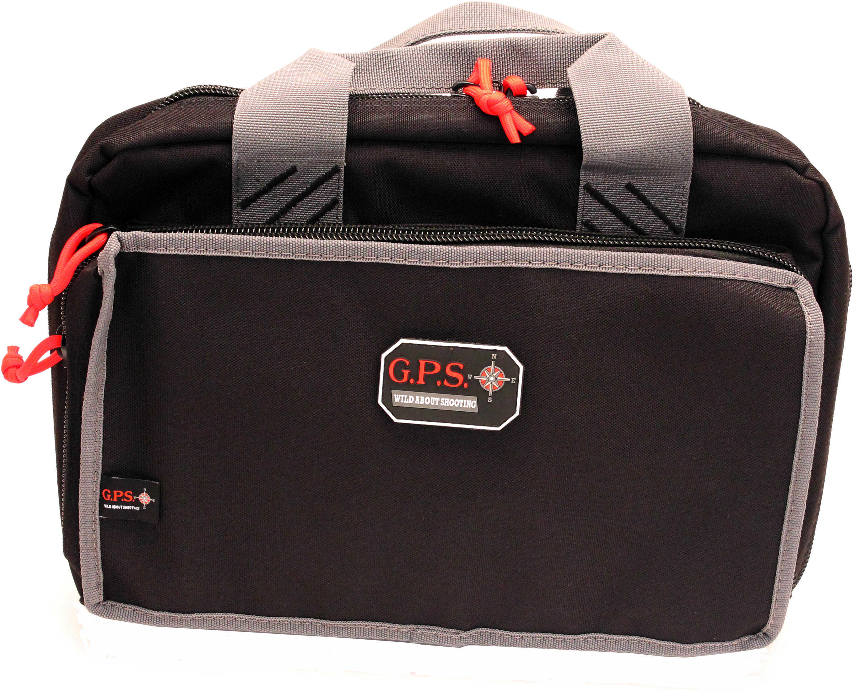 G Outdoors Inc. Quad Pistol Case with Quilted Tricot Lining Nylon Black 1310PC