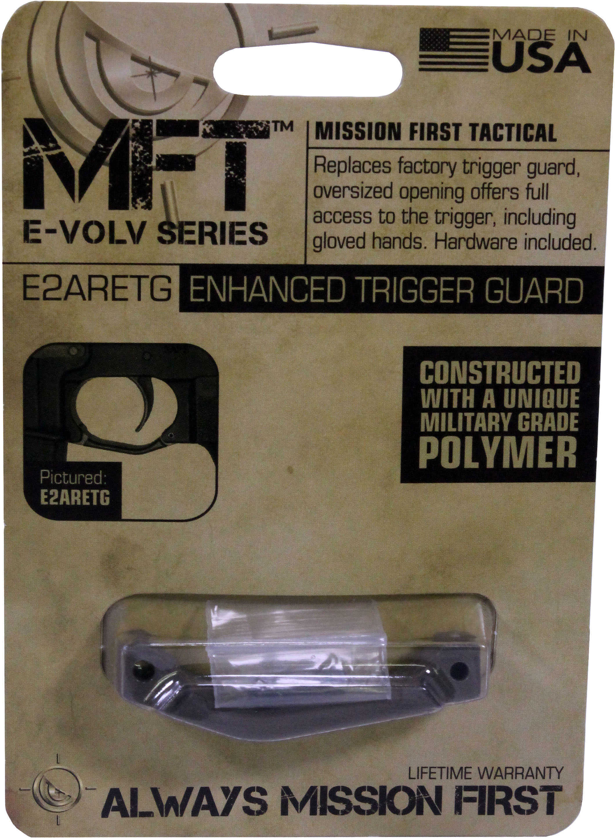 Mission First Tactical E-VolV AR15 Enhanced Trigger Guard Scorched Dark Earth Md: E2ARETGSDE