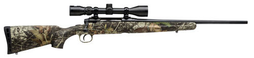 Savage Axis XP Compact Bolt Action RIfle with Scope 223 Remington 20" Barrel 4 Round Synthetic Mossy Oak Break-Up Country Stock Blued