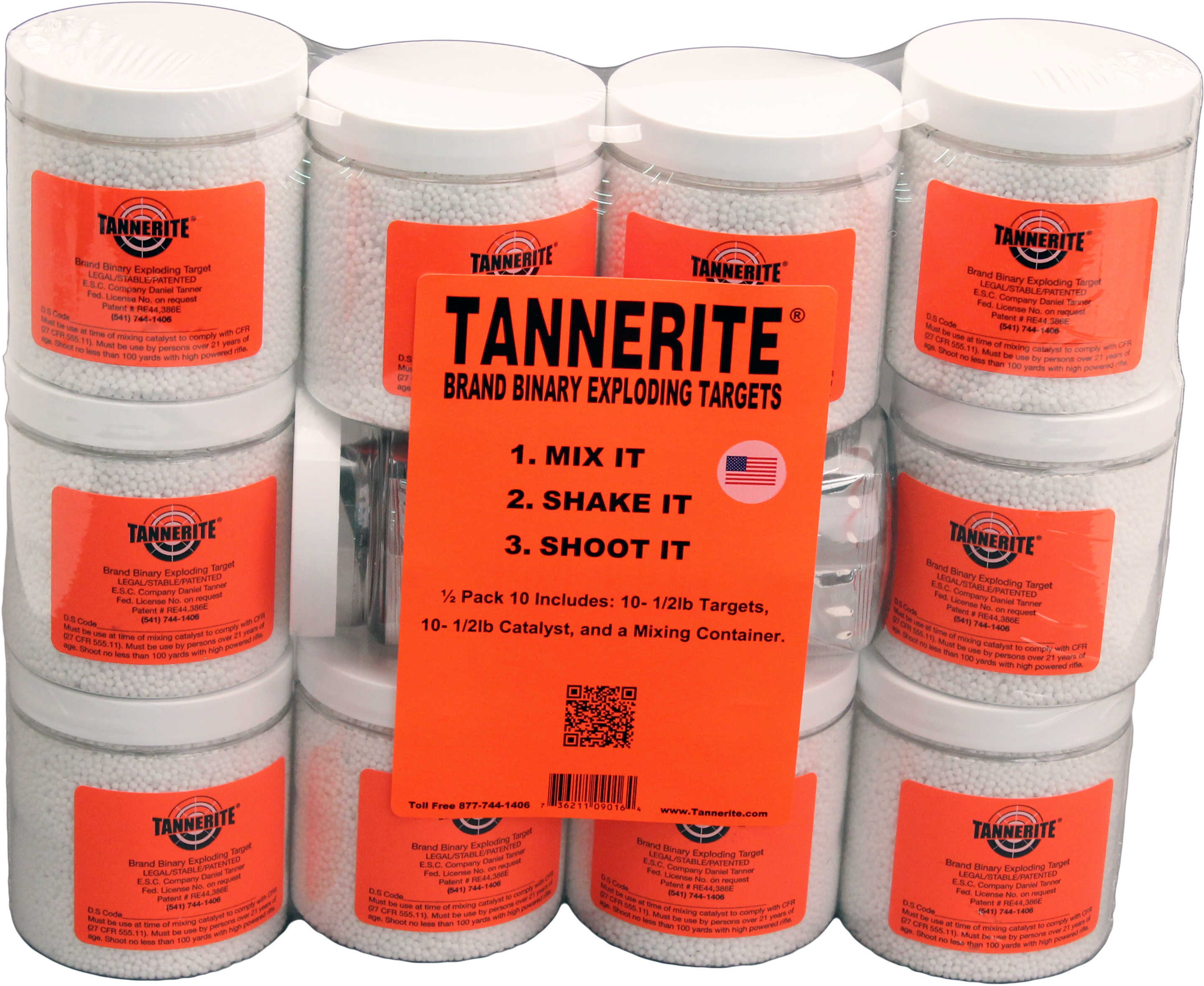 Tannerite 1/2 Pack 10 (10pk of 1/2lb Targets) Md: PK