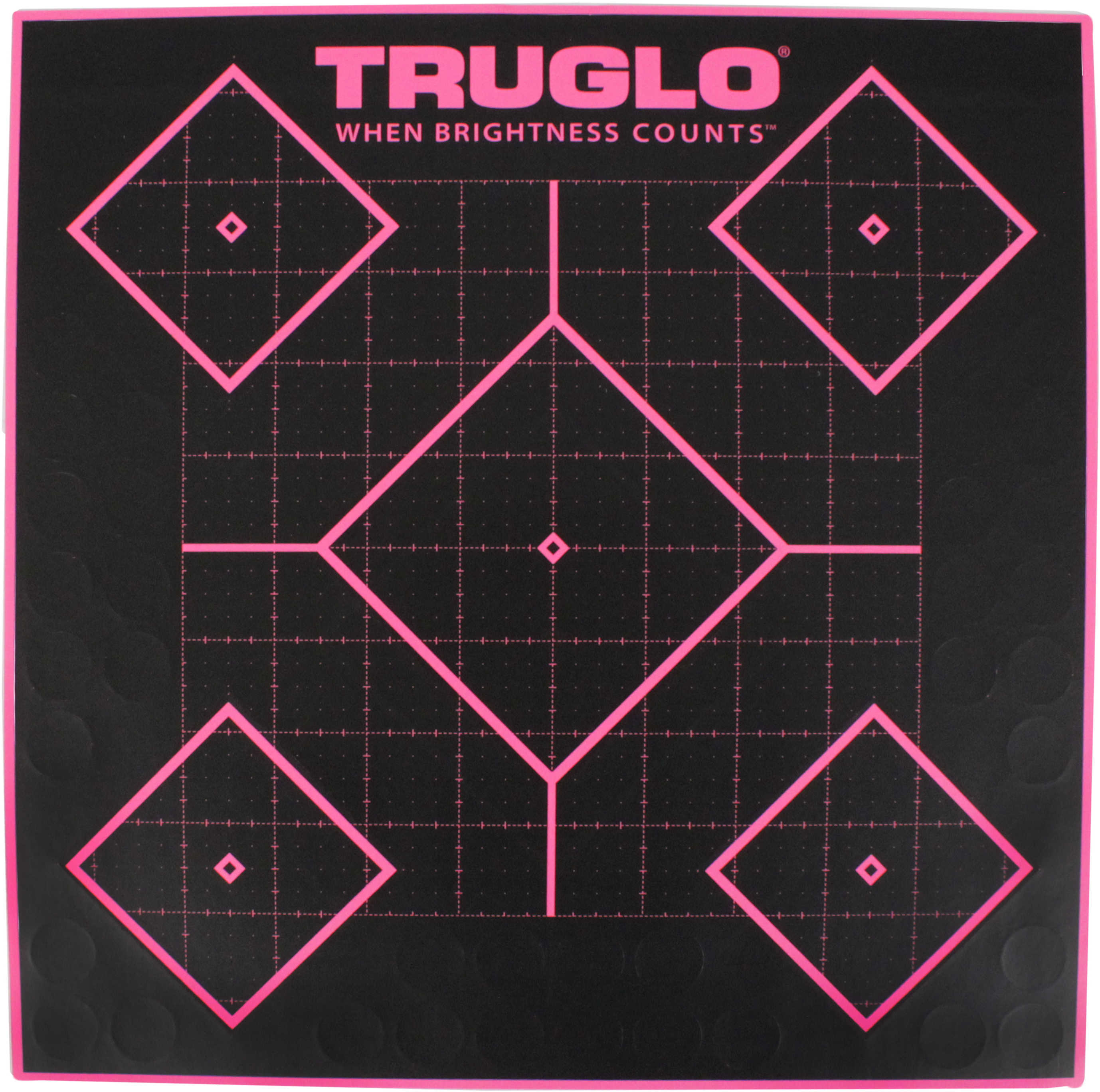 Truglo 5 Diamond Target 12x12 Pink (Per 6) TG14P6