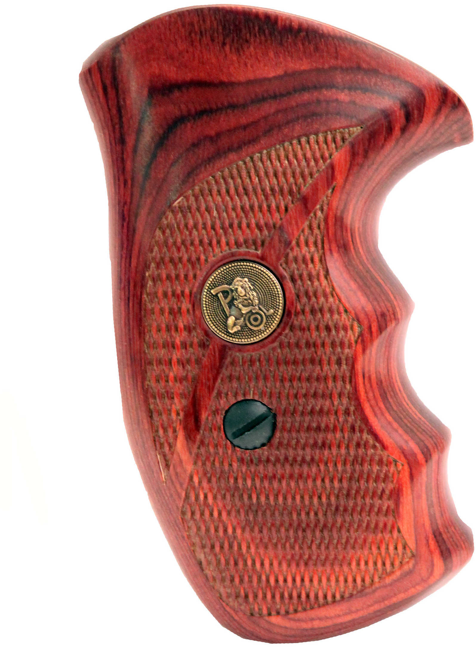 Pachmayr Renegade Wood Laminate Revolver Grips Smith & Wesson K&L Frame, Rosewood Checkered Md: 63020