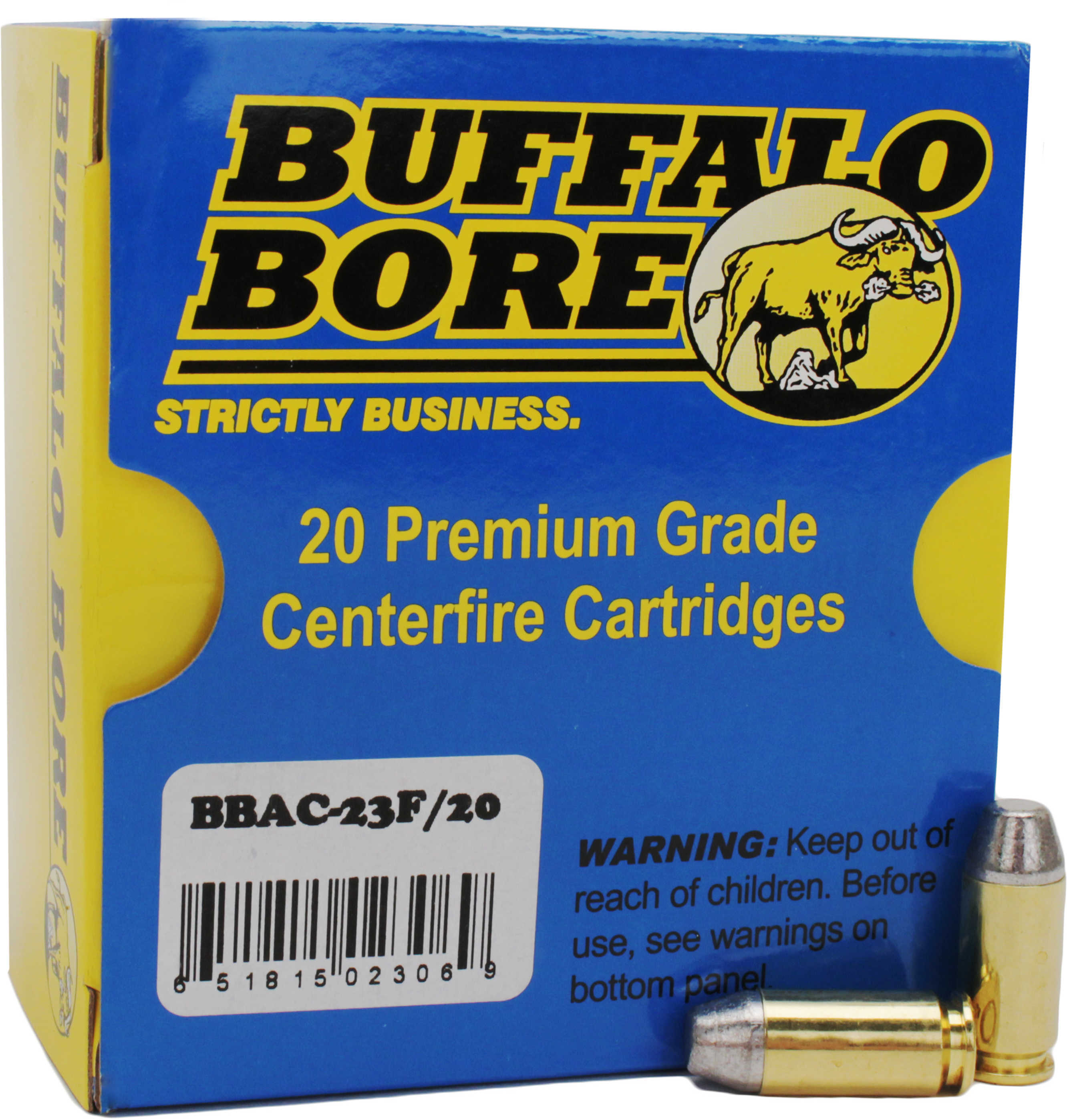 40 S&W 20 Rounds Ammunition Buffalo Bore 200 Grain Lead