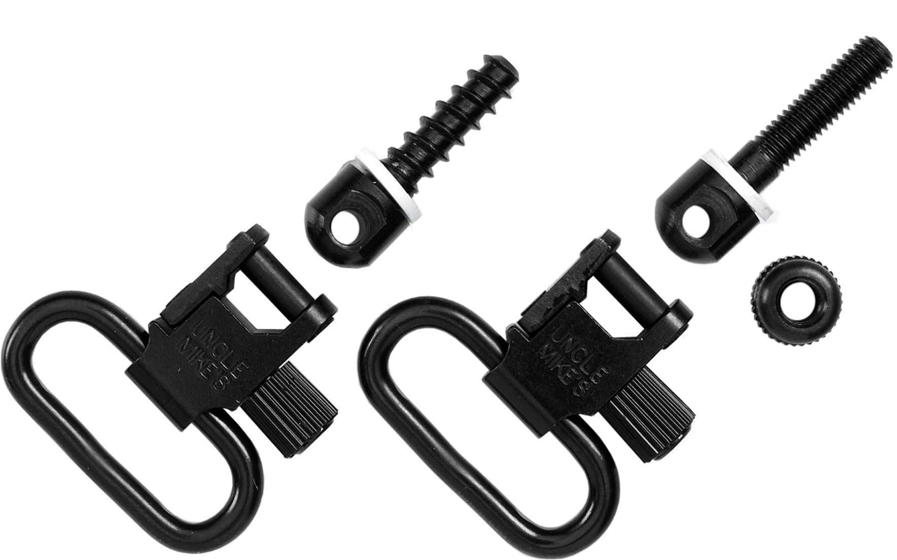 Uncle Mikes Swivels for Bolt Actions - Machine Screw Type QD 115 1/4" Blued fore end base woo MO10013