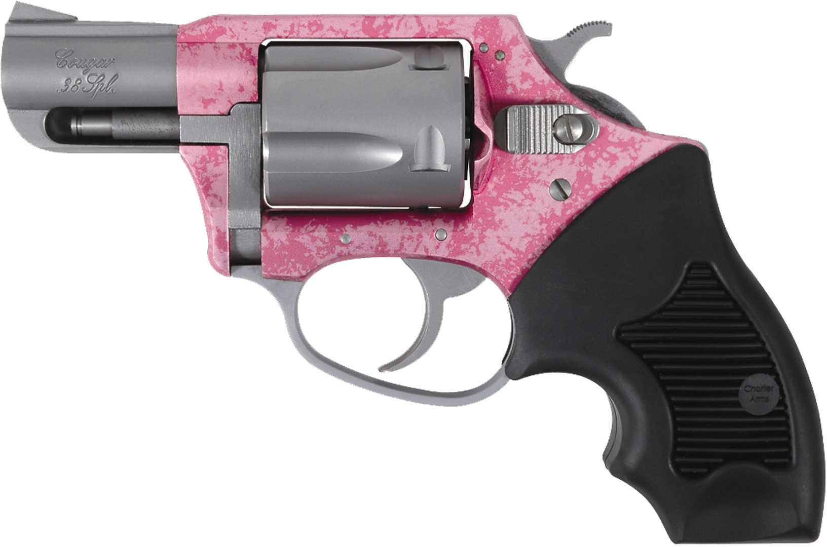 Charter Arms 38 Special Undercover Lite Cougar 5 Round 2" Barrel SA/DA Pink Camo/Stainless Steel Revolver 53833