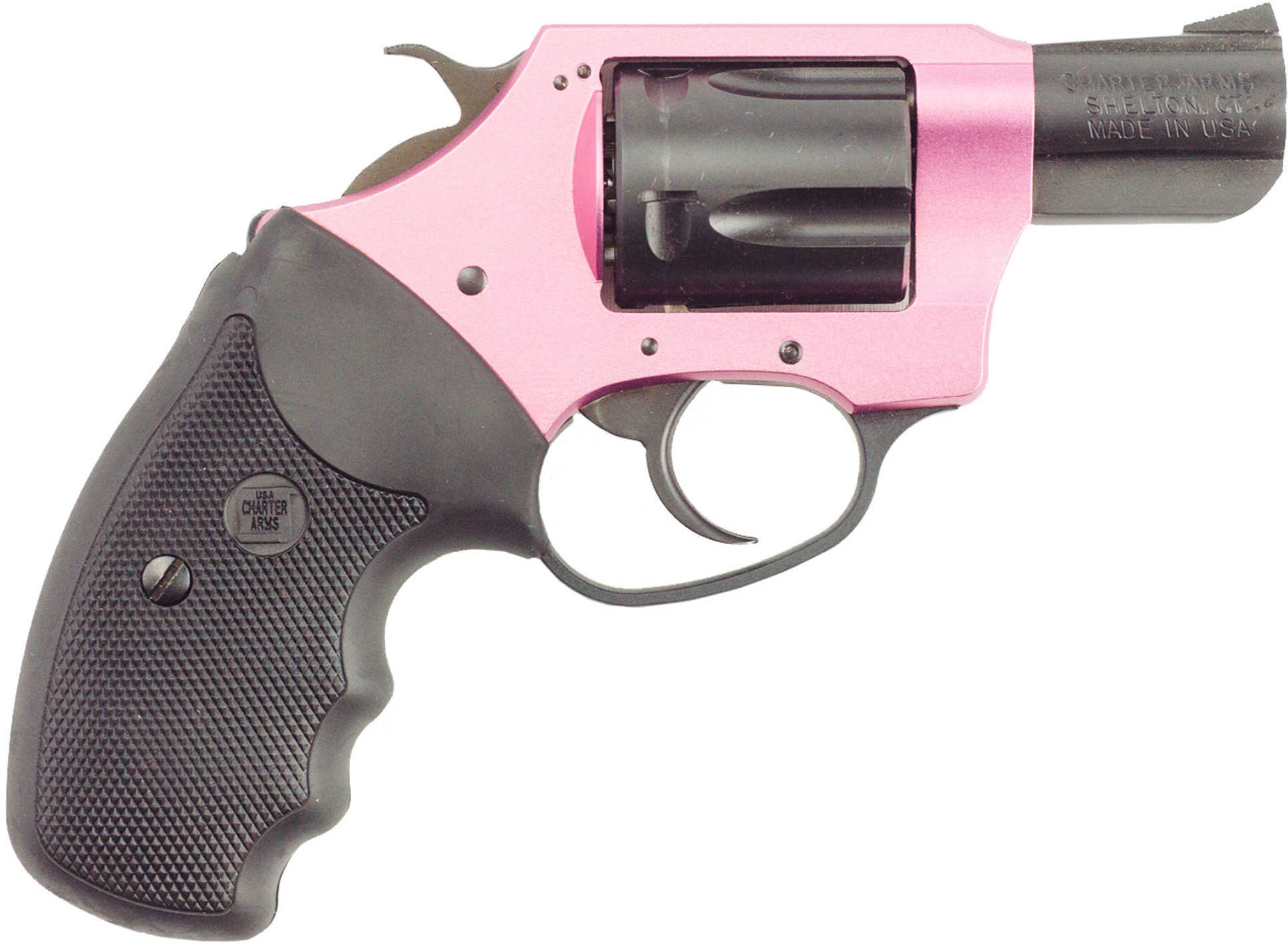 Charter Arms 38 Special Pink Lady 2" Barrel Pink/ Black Fixed Sight 5 Round Revolver 53835