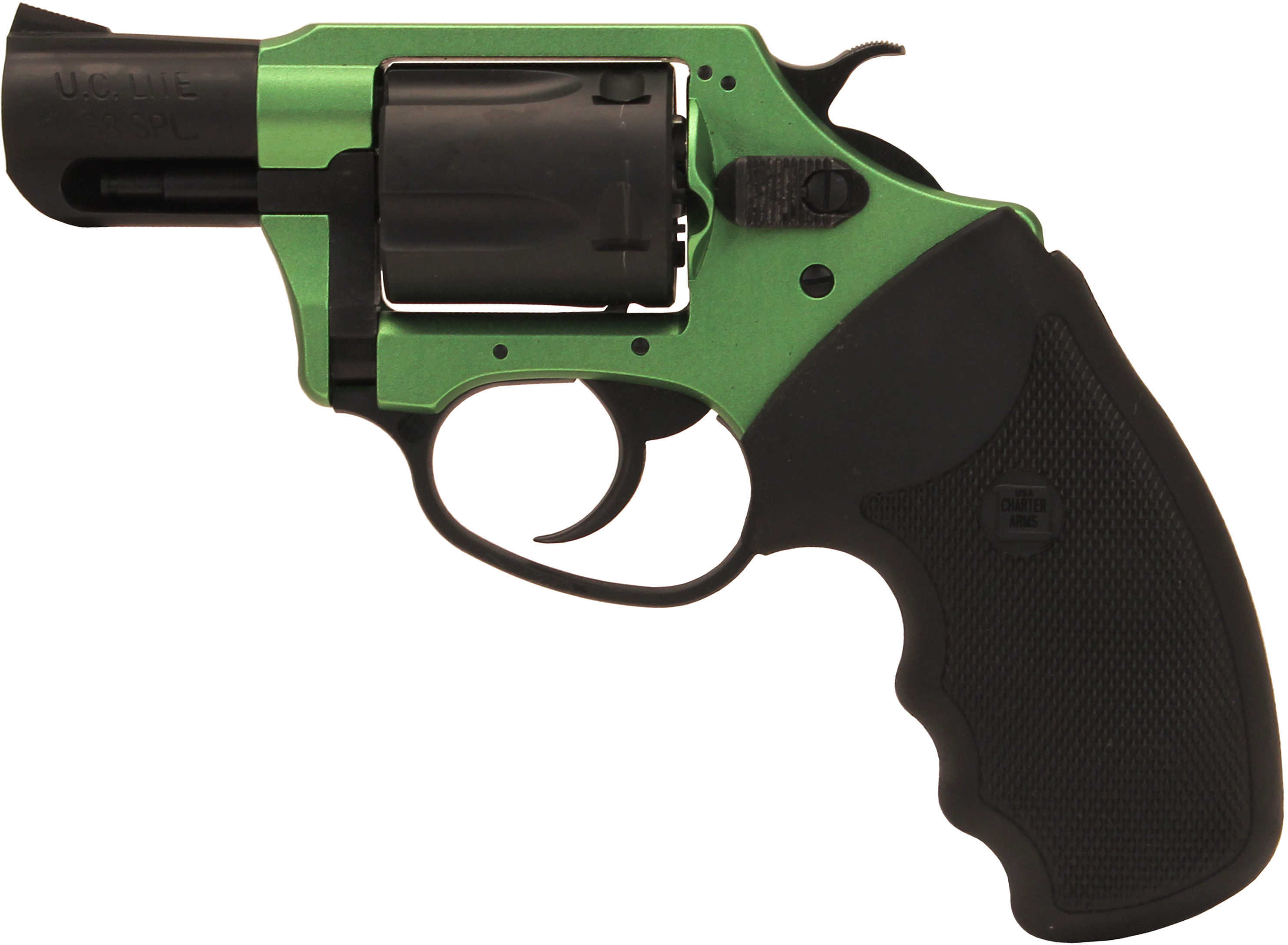 Charter Arms Shamrock 38 Special 2" Barrel 5 Round Aluminum Green/ Black Rubber Revolver 53844