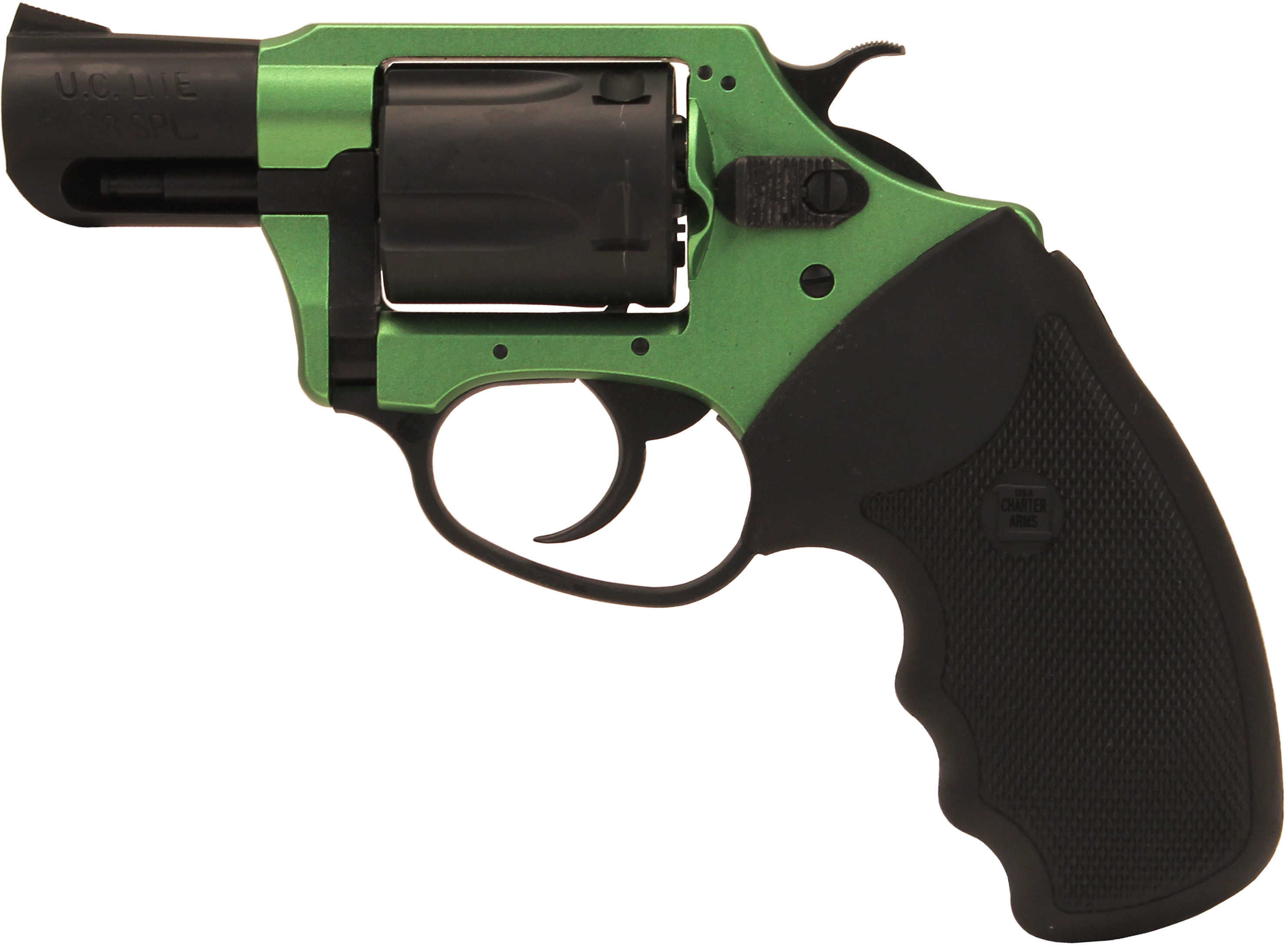 Charter Arms 38 Special Shamrock Green/Stainless Steel 5 Round Revolver 53844