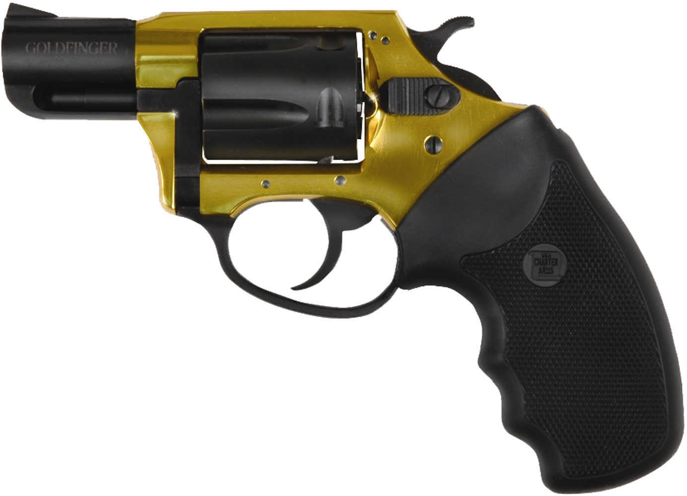 Charter Arms 38 Special Undercover Lite Goldfinger 5 Round 2" Barrel SA/DA Gold/Black Revolver 53890