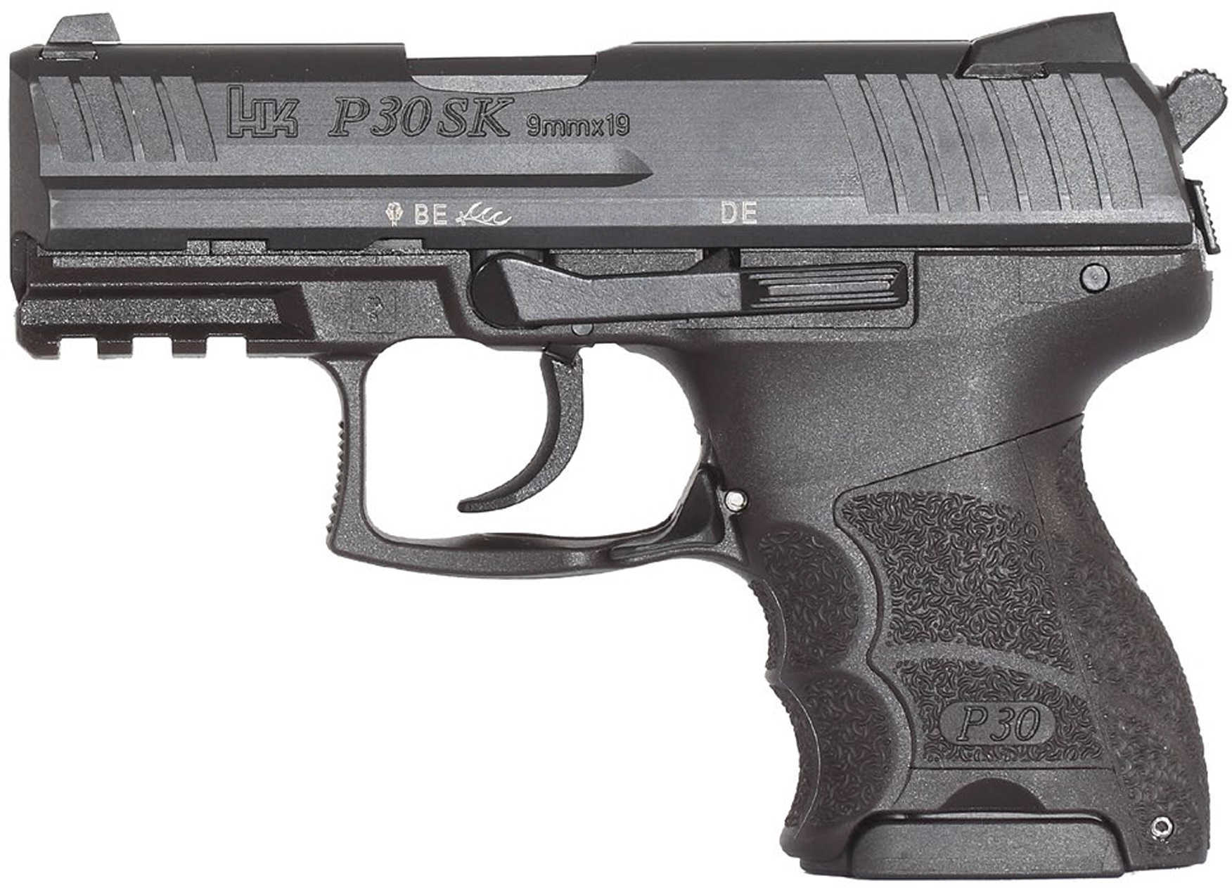 Heckler & Koch P30SK 9mm (V3) DA/SA Rear Decocking Button w/two 10 Rounds mags