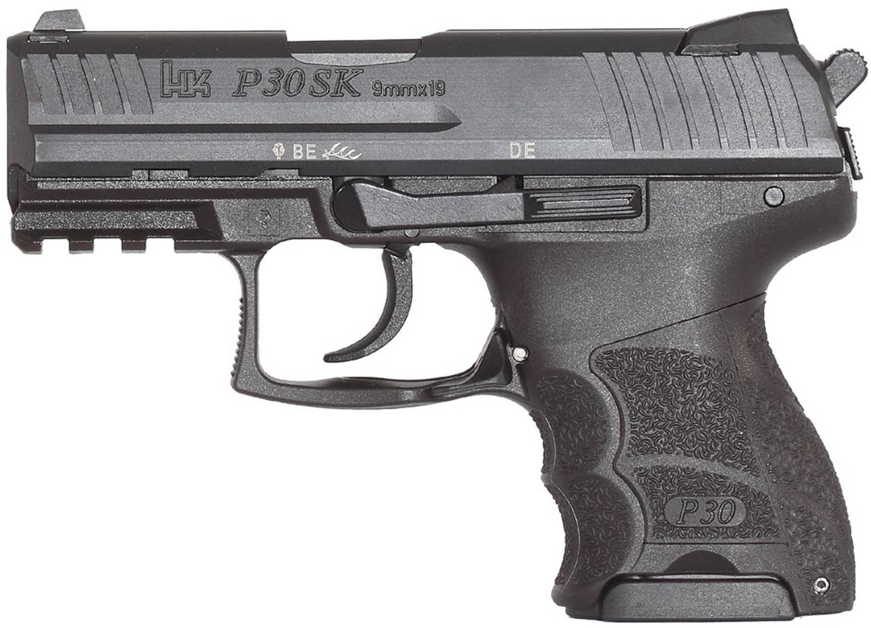 Heckler & Koch P30SK V3 9mm Luger Subcompact Pistol Rear Decock 3 10 Round magazines 730903KLEA5