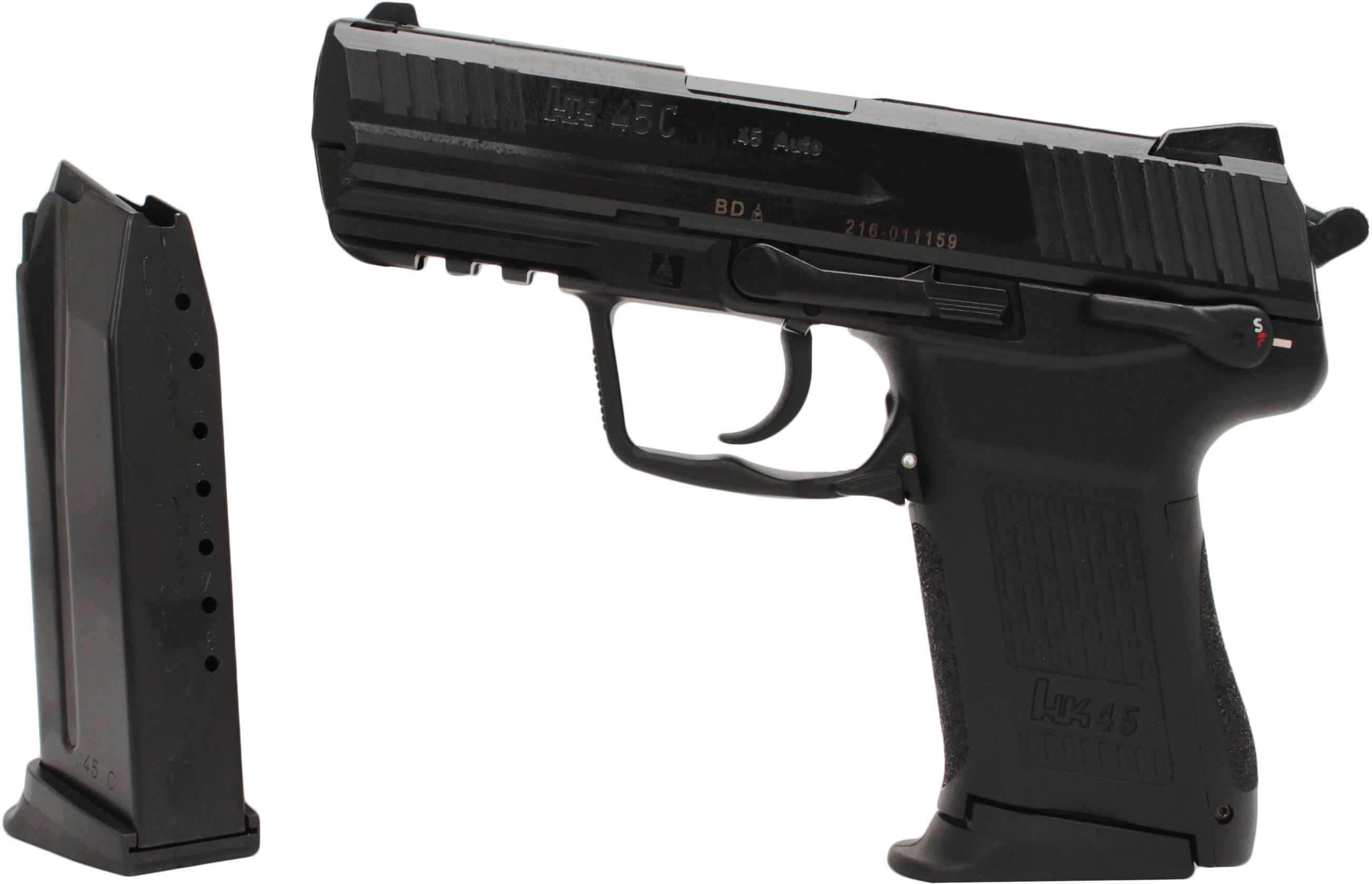 Heckler & Koch HK45 Compact 45 ACP V1 3.94" Barrel 2-8 Round Magazines Fixed Sights Semi Automatic Pistol 745031-A5