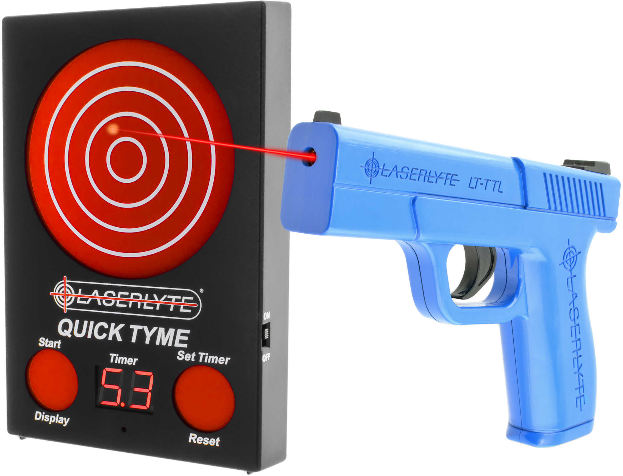 Laserlyte Training Kit Includes 1 Quick Tyme Target and Pistol Full Size Batteries Included TLB-LQD