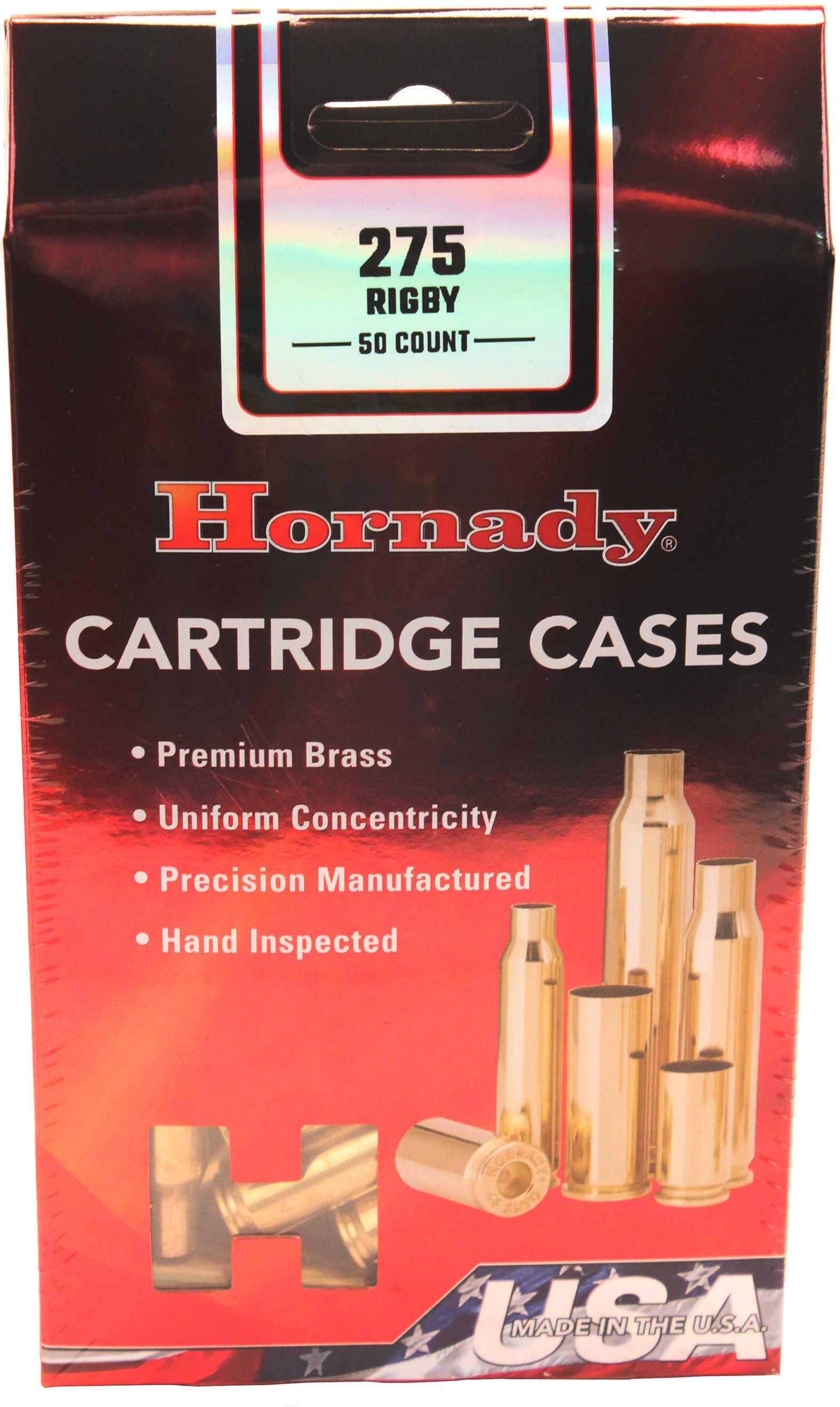 Hornady Unprimed Brass Cases 275 Rigby 50/Box 8636