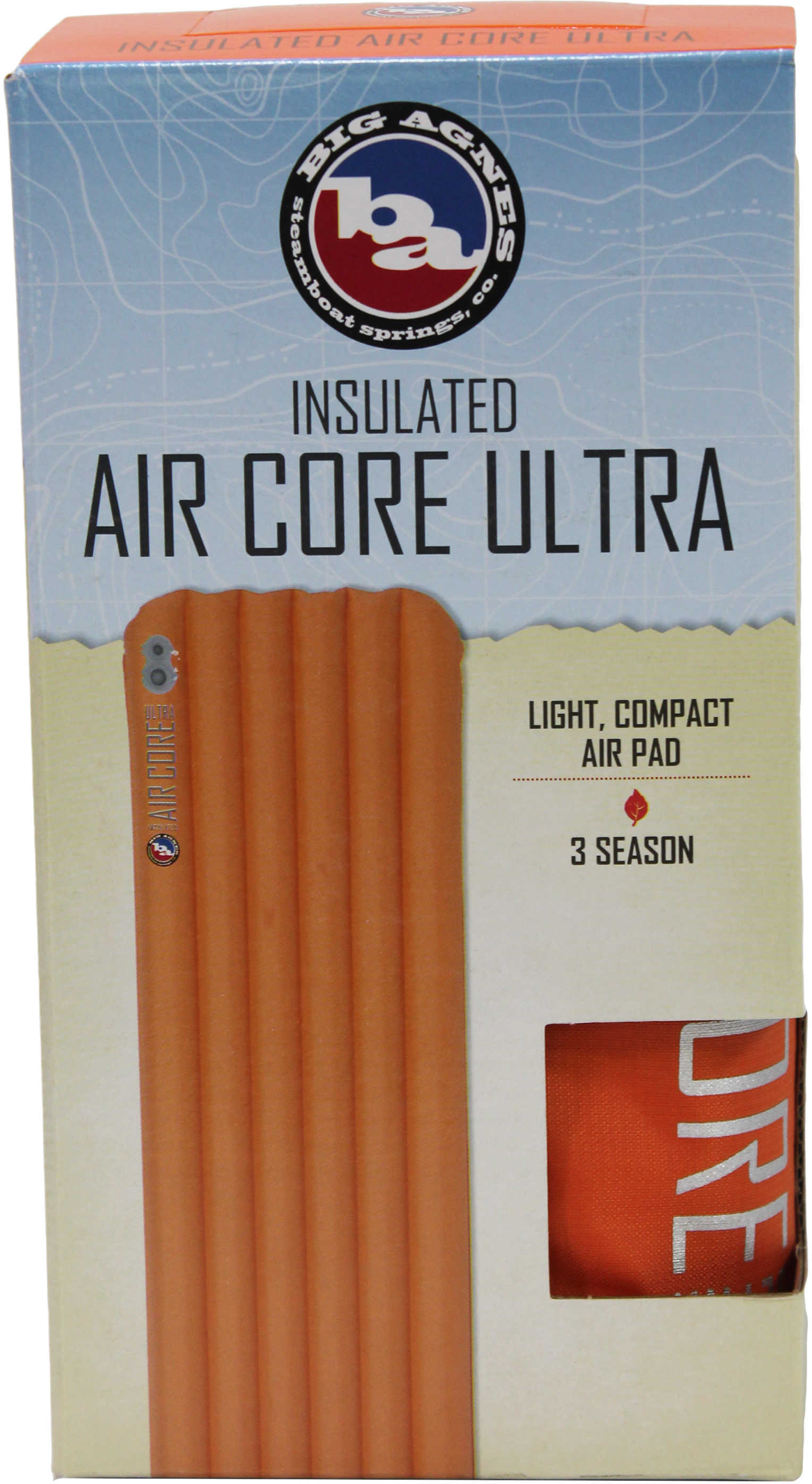 Big Agnes Insulated Air Core Ultra Size: 20" X 48", Short Md: Piacus17