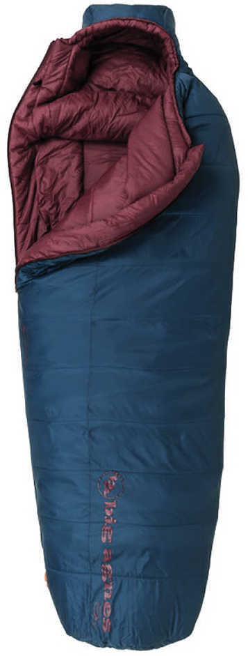 Big Agnes Women's Brooklyn 0 Rectangular Sleeping Bag Insotect Hot Stream, Coffee/Rose, Regular, Left Hand Zip