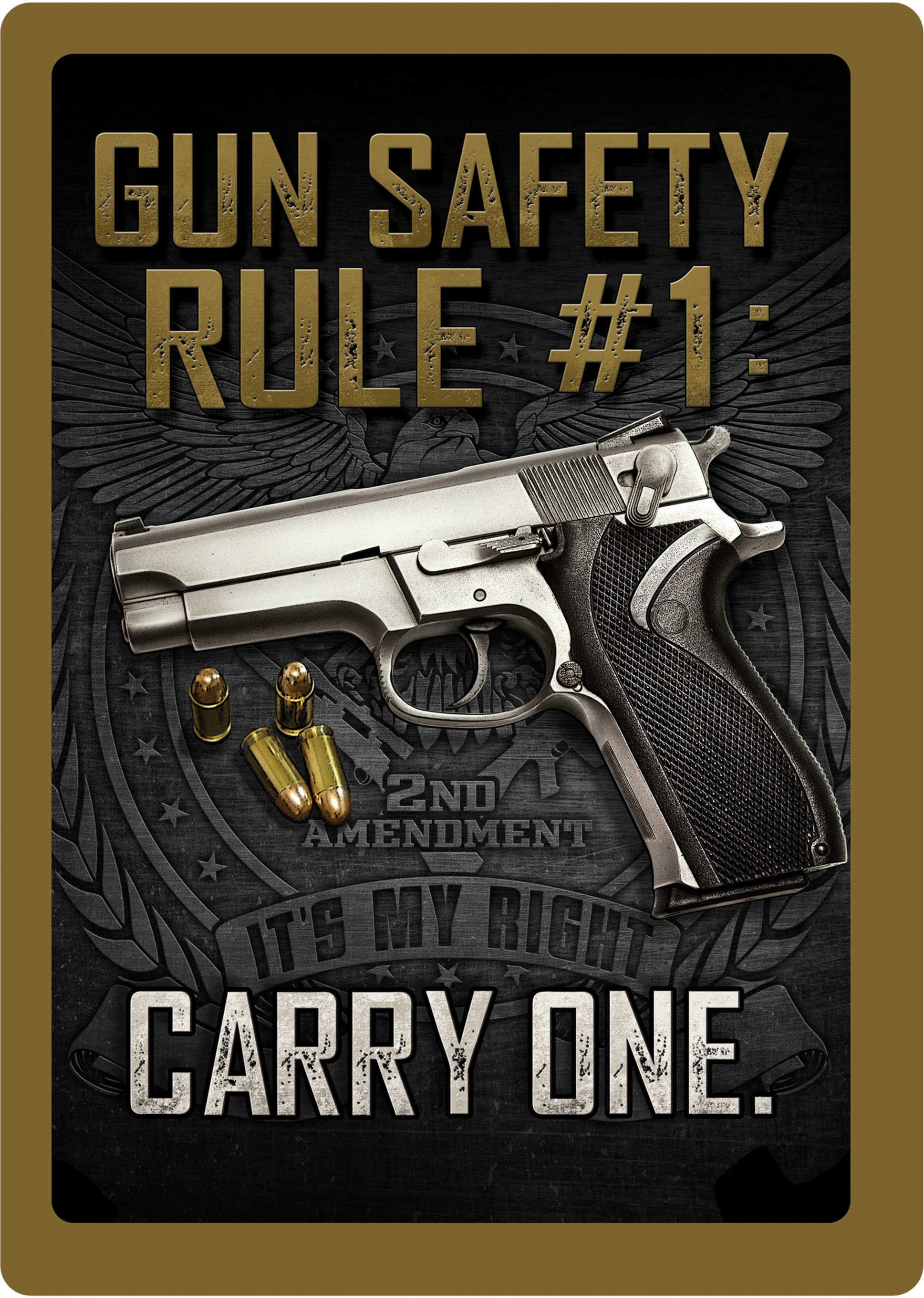 Rivers Edge Products Sign 12"X17" "Gun Safety"