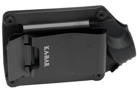 KABAR TDI Law Enforcement 2.3" Fixed Blade Knife Drop Point Nylon Sheath Plain Edge AUS 8A/Black Finish Black Zytel Hand