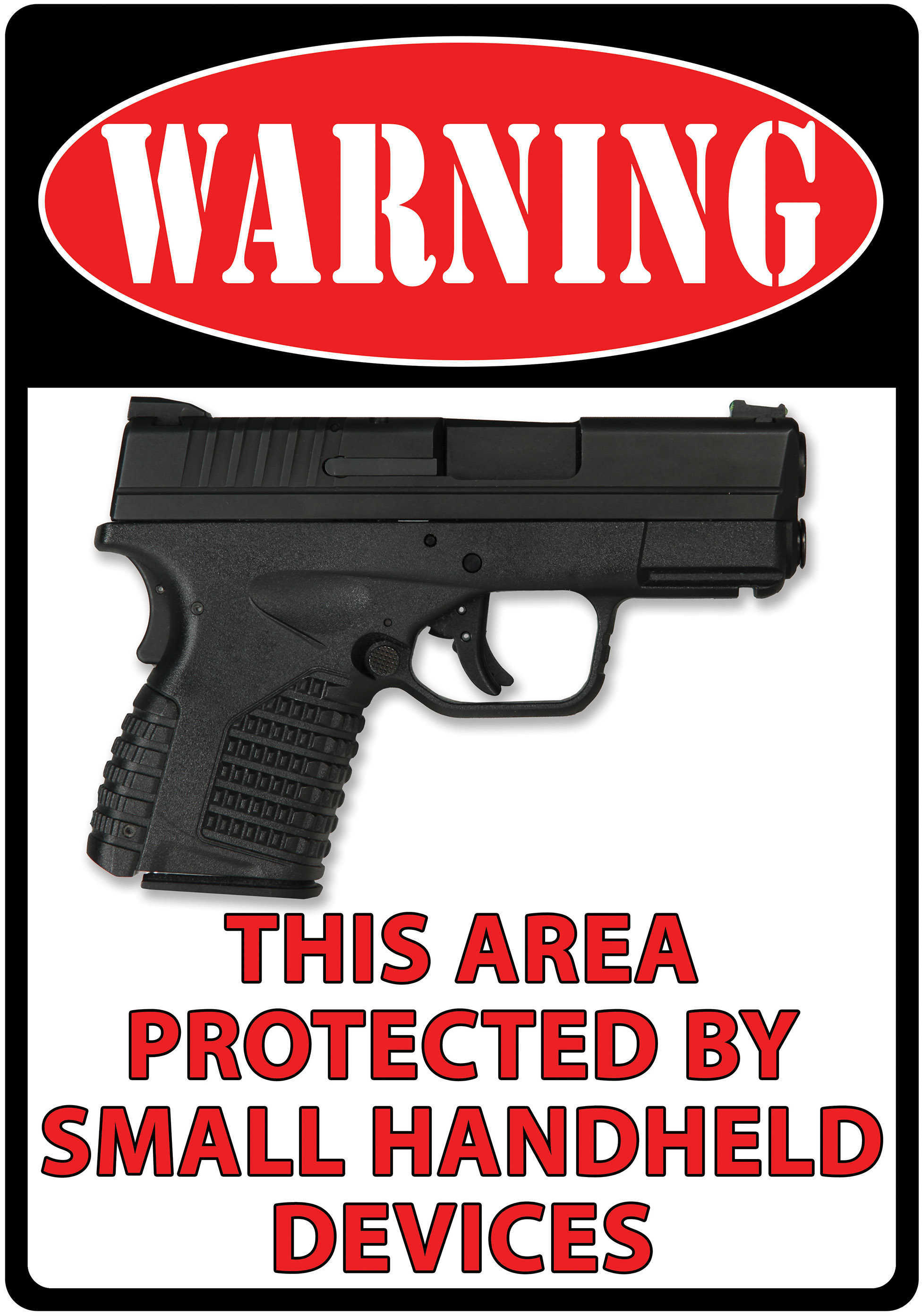 Rivers Edge Products 12" x 17" Tin Sign Warning- This Area Protected Md: 1489