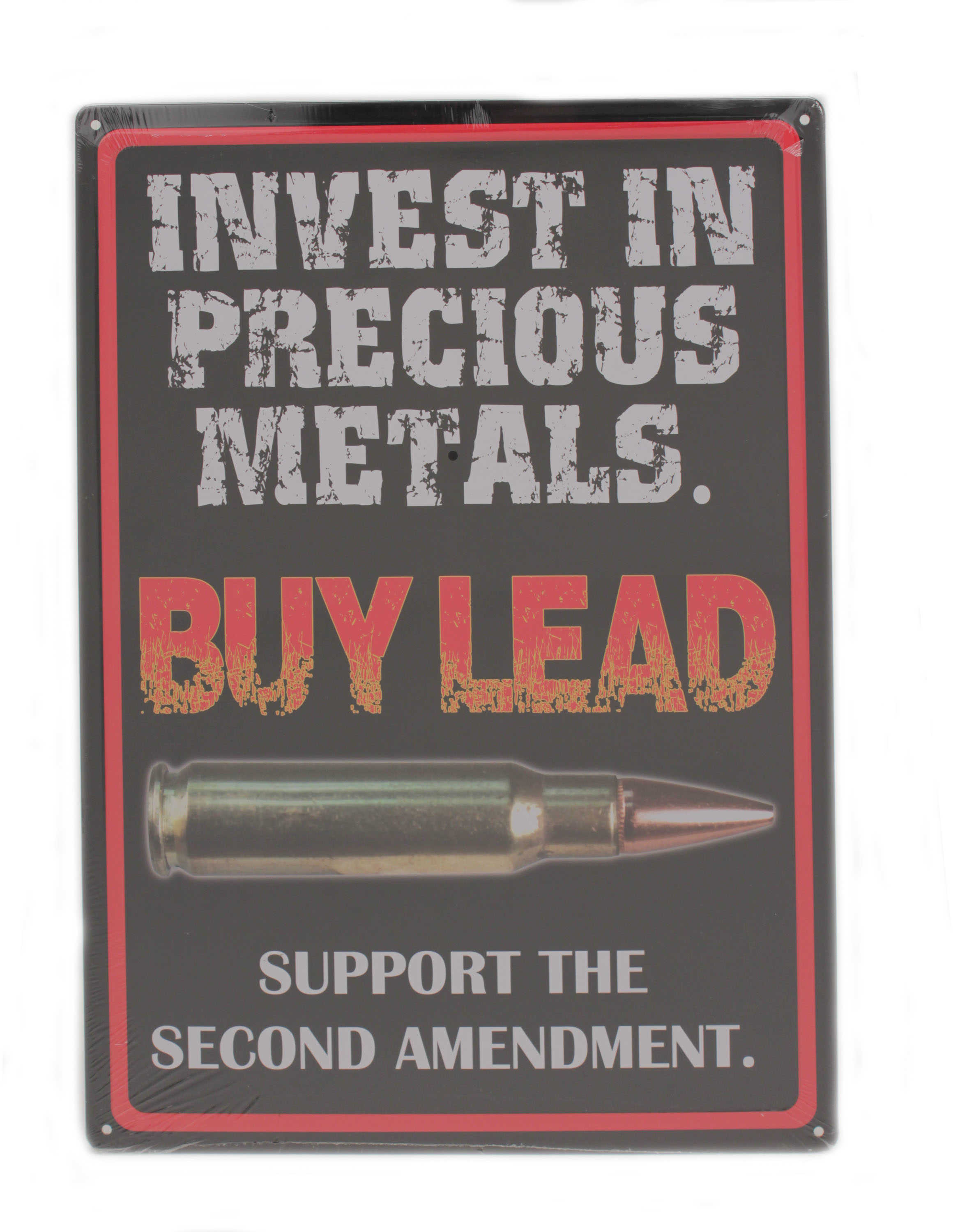 Rivers Edge Products 12" x 17" Tin Sign Precious Metals 1495