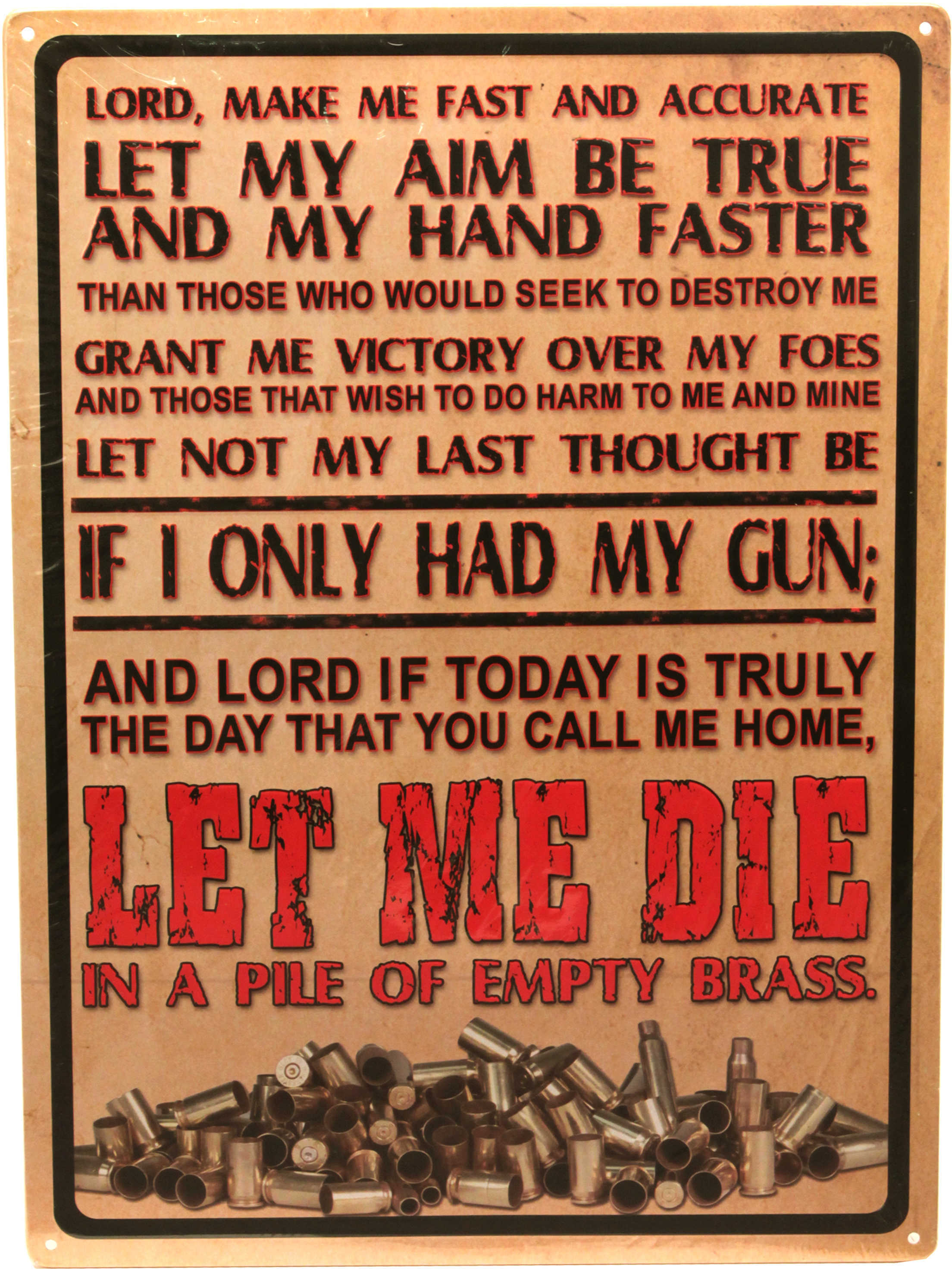 Rivers Edge Products 12" x 17" Tin Sign Lord's Prayer 1500