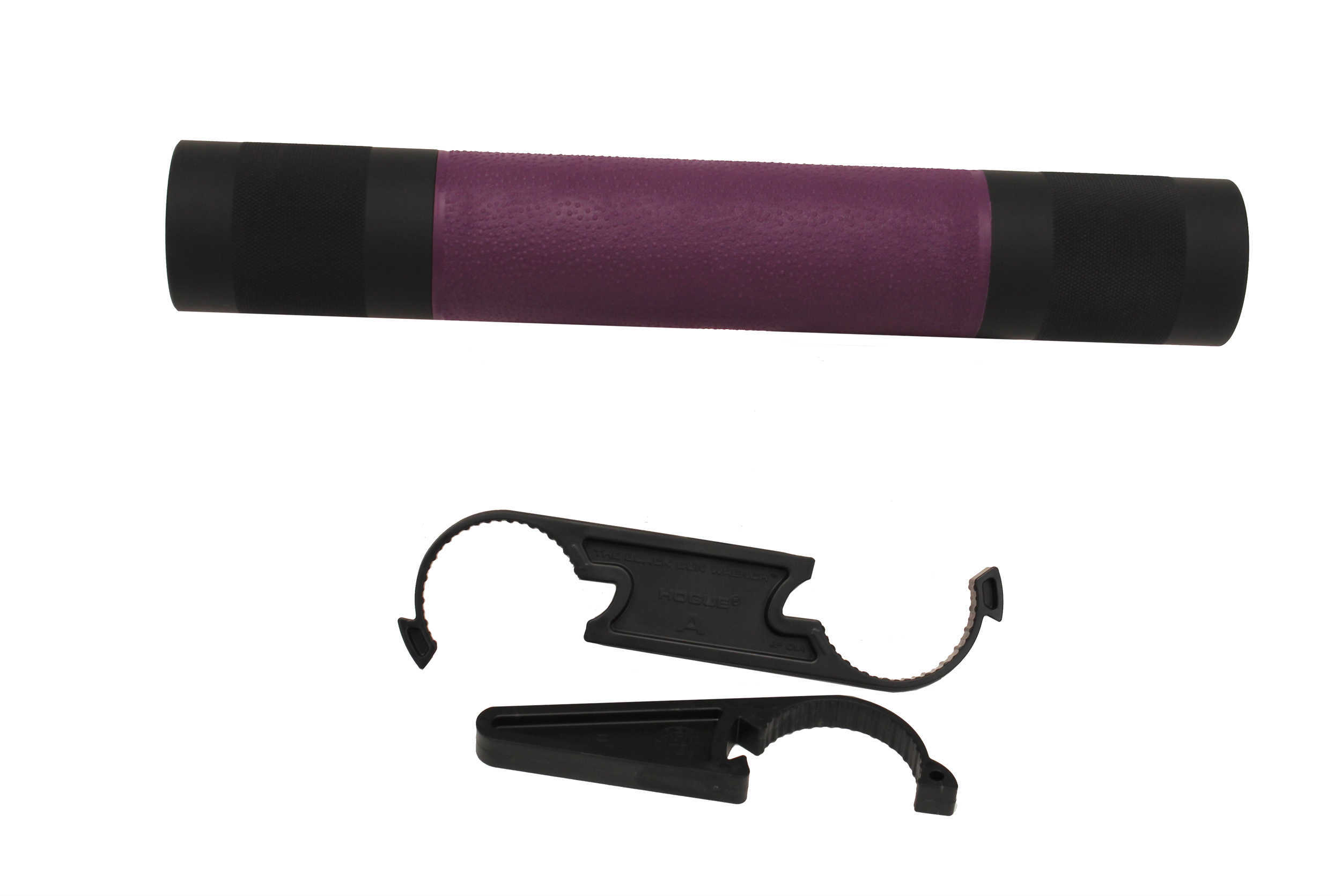 Hogue AR-15 Free Float Forend Rifle Length Purple Grip Area