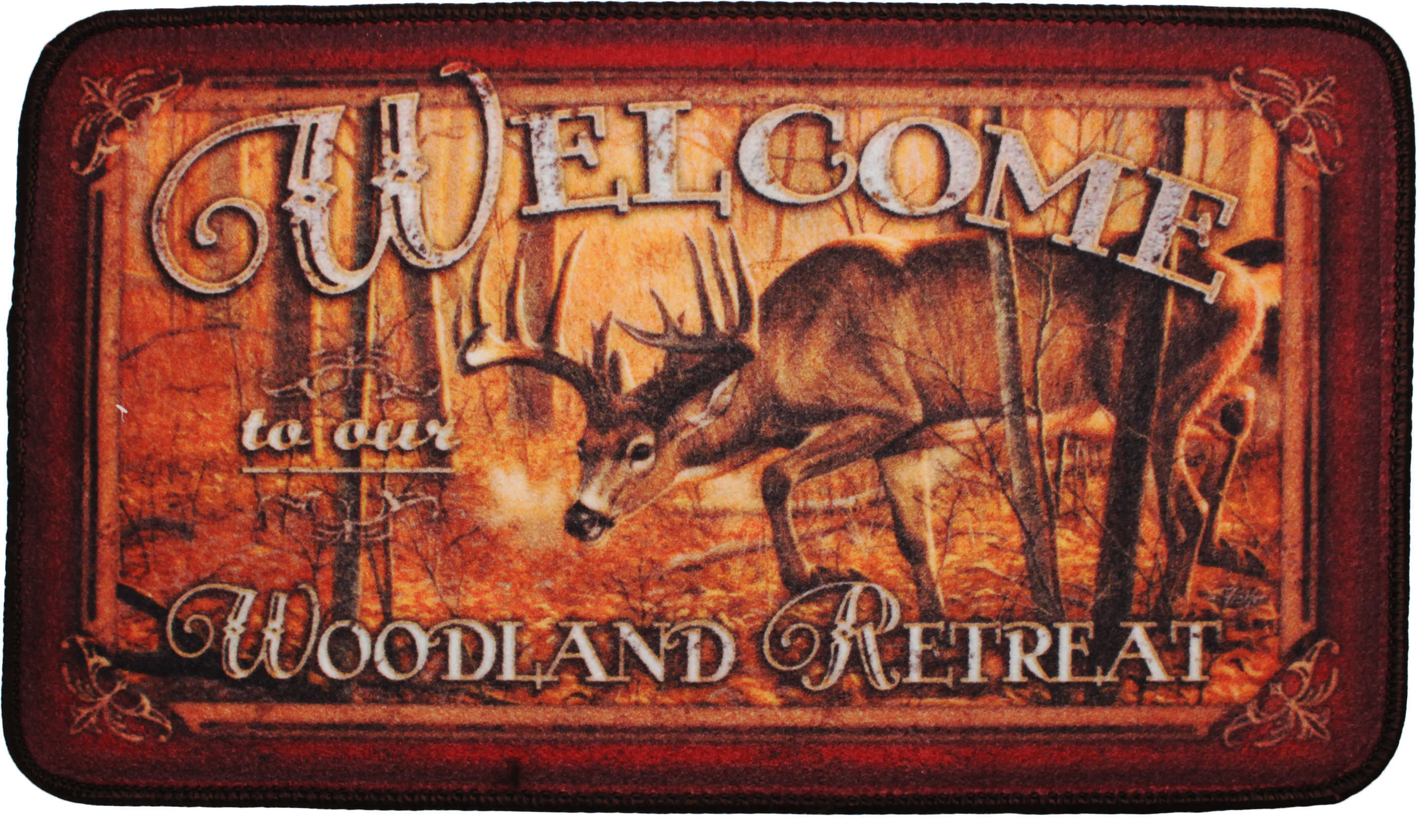 Rivers Edge Products Door Mat, 30"x18" Welcome, Deer 1860