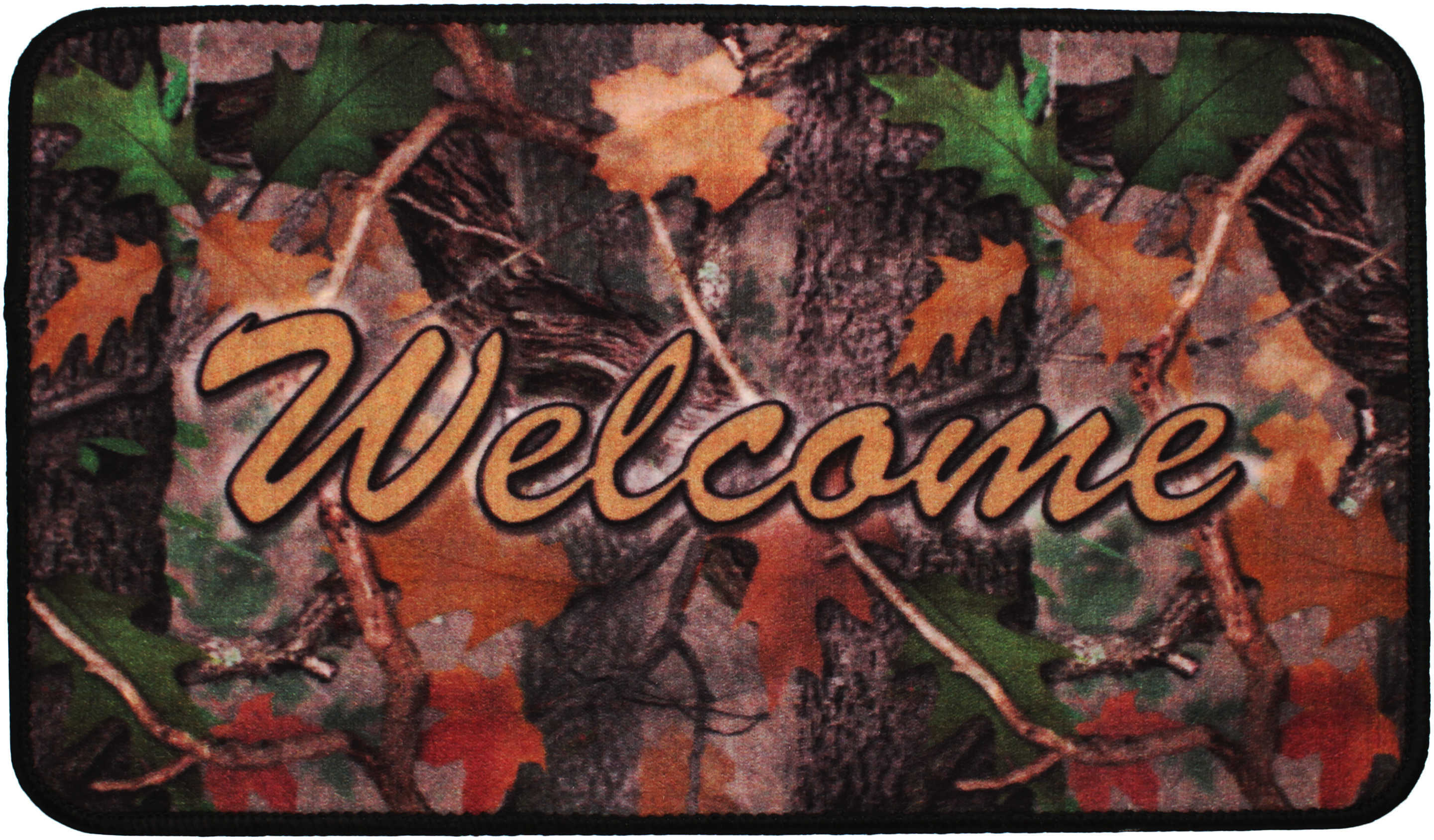 Rivers Edge Products Door Mat, 30"x18" Welcome, Camo 1869