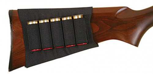 ALLEN ELASTIC BUTTSTOCK SHELL HOLDER BLACK FOR SHOTGUNS